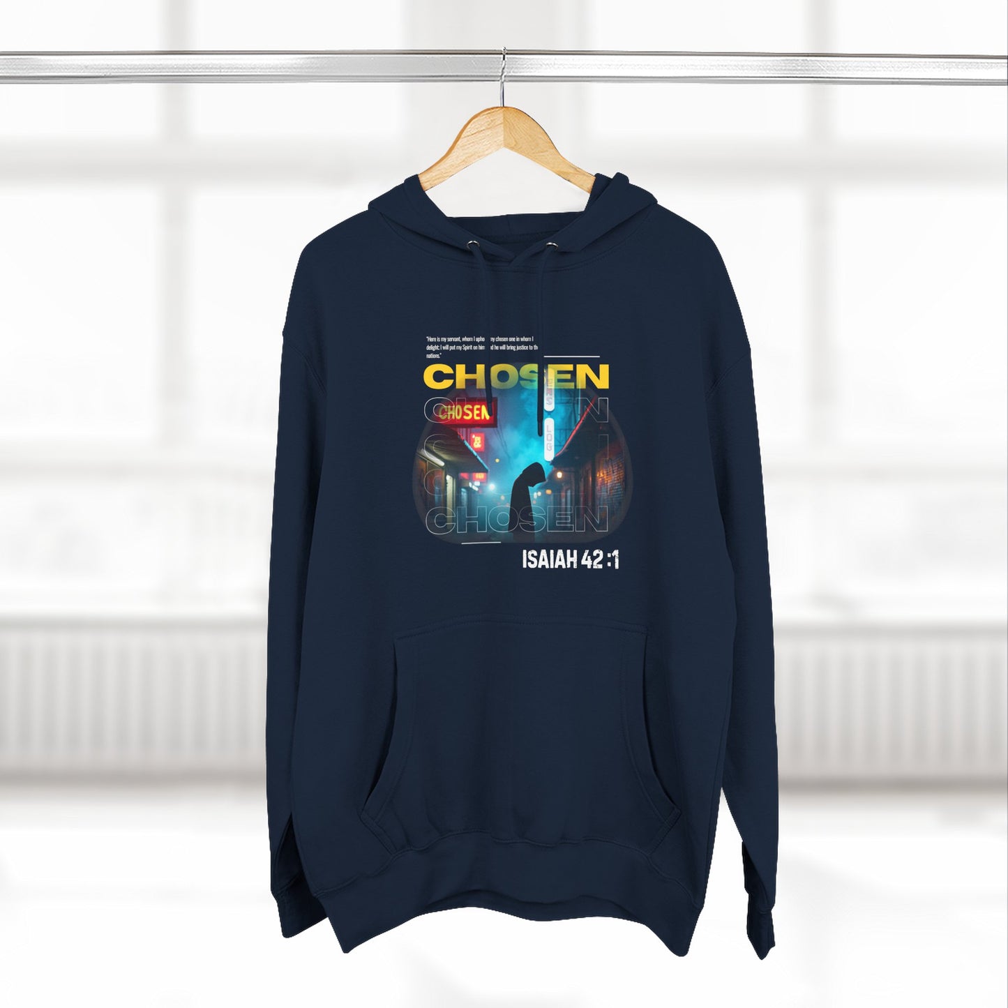 Fleece Hoodie Chosen by God - Psalm 42:1 Inspiration