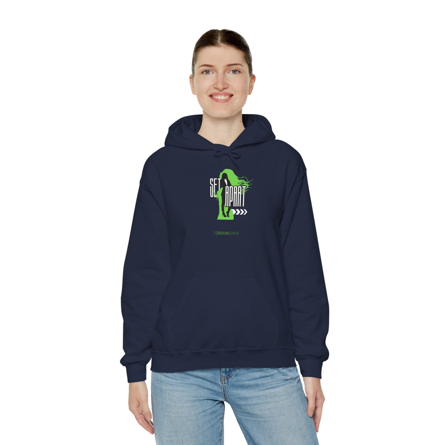 Set Apart Unisex Hoodie - Inspired by 2 Corinthians 6:14-15 - Women's Christian Apparel