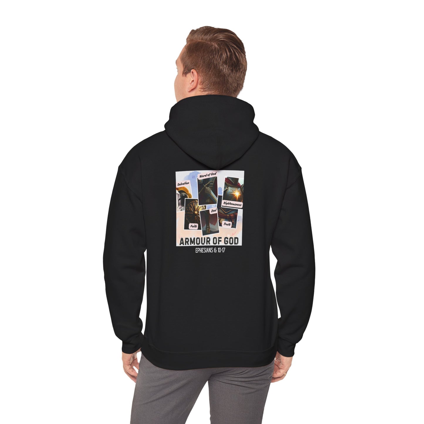 Armor of God Hoodie Sweatshirt - Ephesians 6:10-17 Design