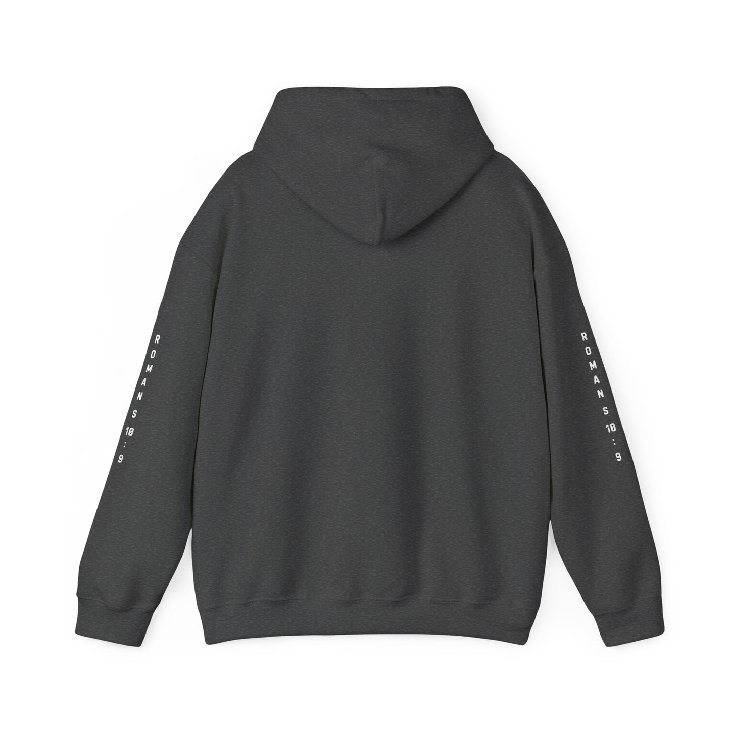 Christian Faith Hoodie with Roman 10:9 and Ephesians 6:17 Design