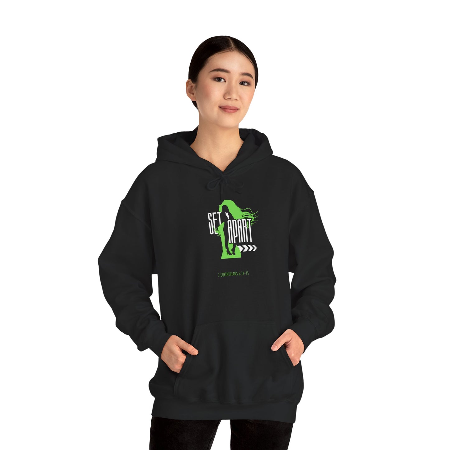 Set Apart Unisex Hoodie - Inspired by 2 Corinthians 6:14-15 - Women's Christian Apparel