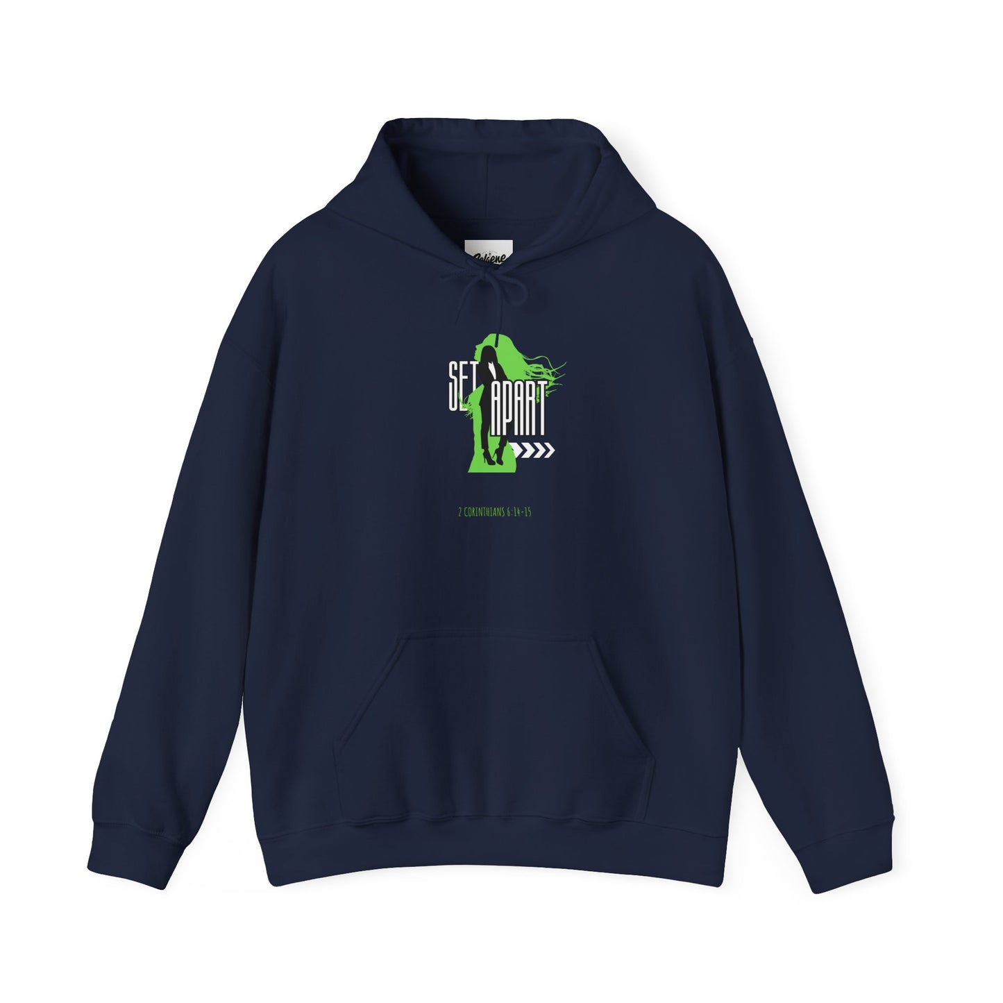 Set Apart Unisex Hoodie - Inspired by 2 Corinthians 6:14-15 - Women's Christian Apparel