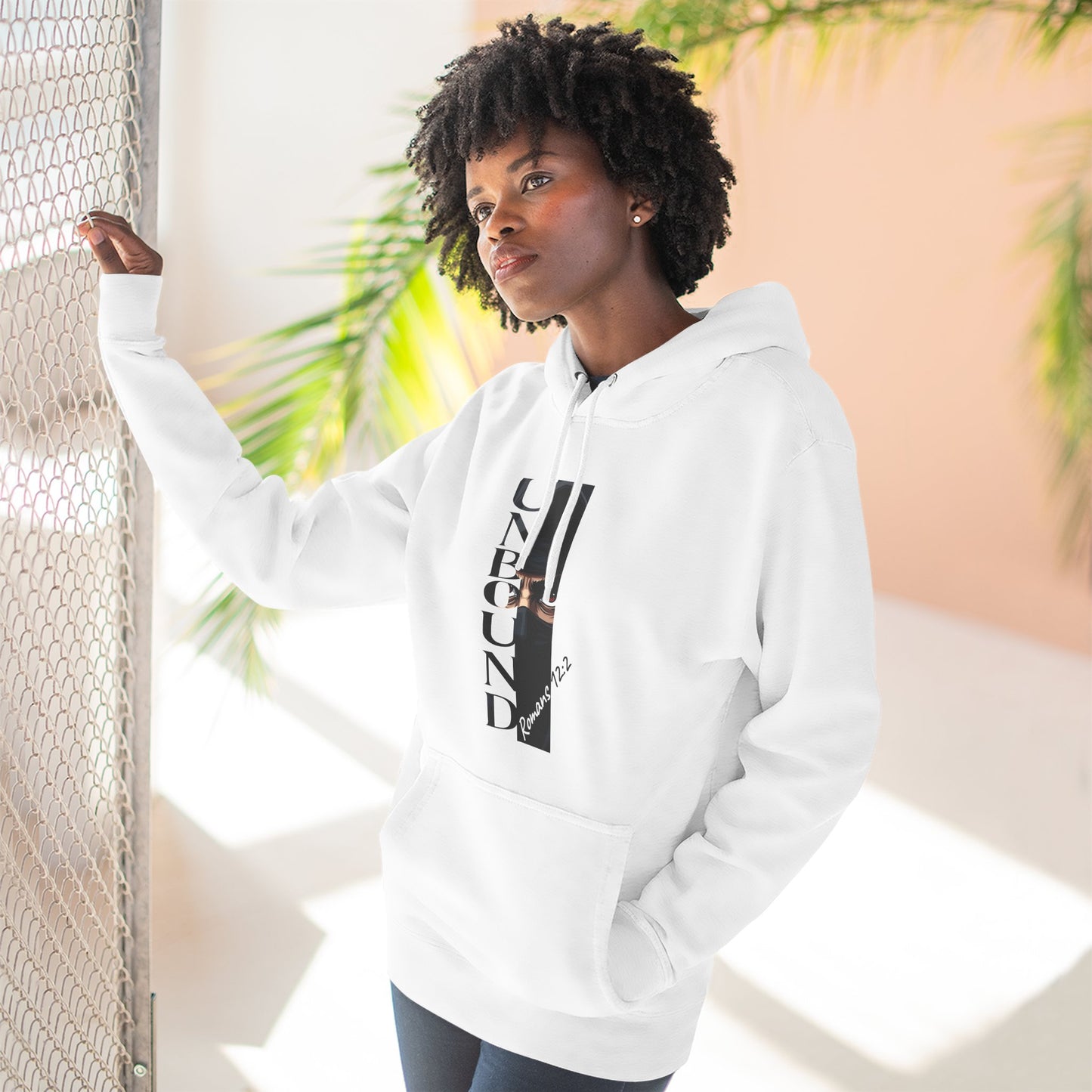 Fleece Hoodie Unbound Faith Romans 12:2