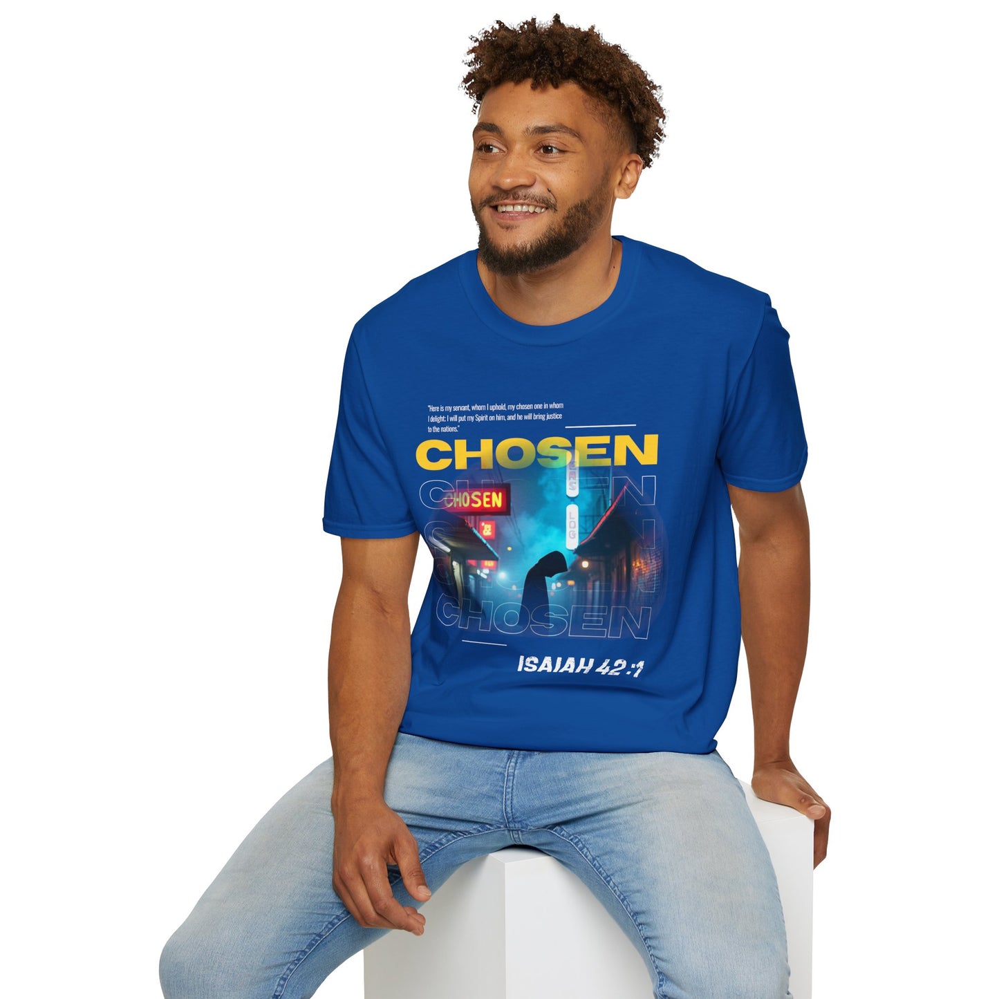 Isaiah 42:1 Unisex T-Shirt - Chosen by the Most High God Design