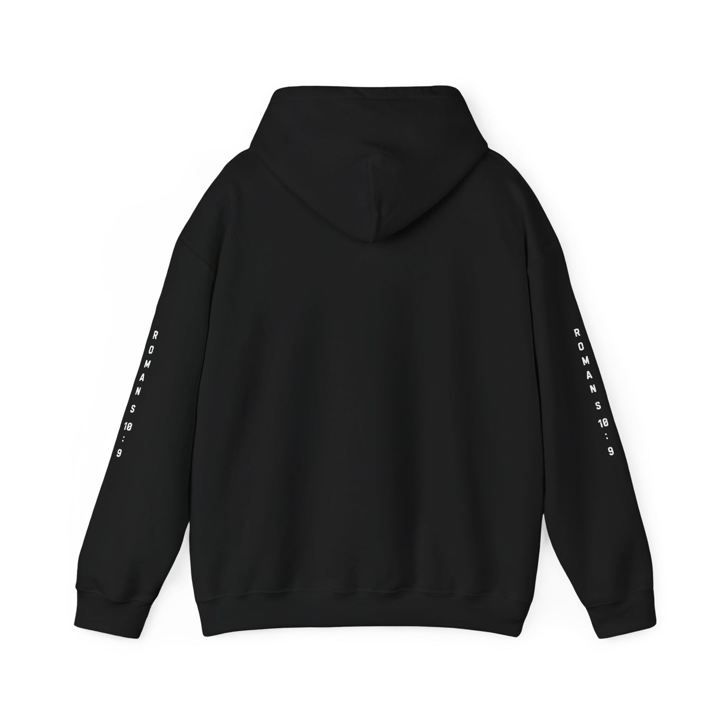 Christian Faith Hoodie with Roman 10:9 and Ephesians 6:17 Design