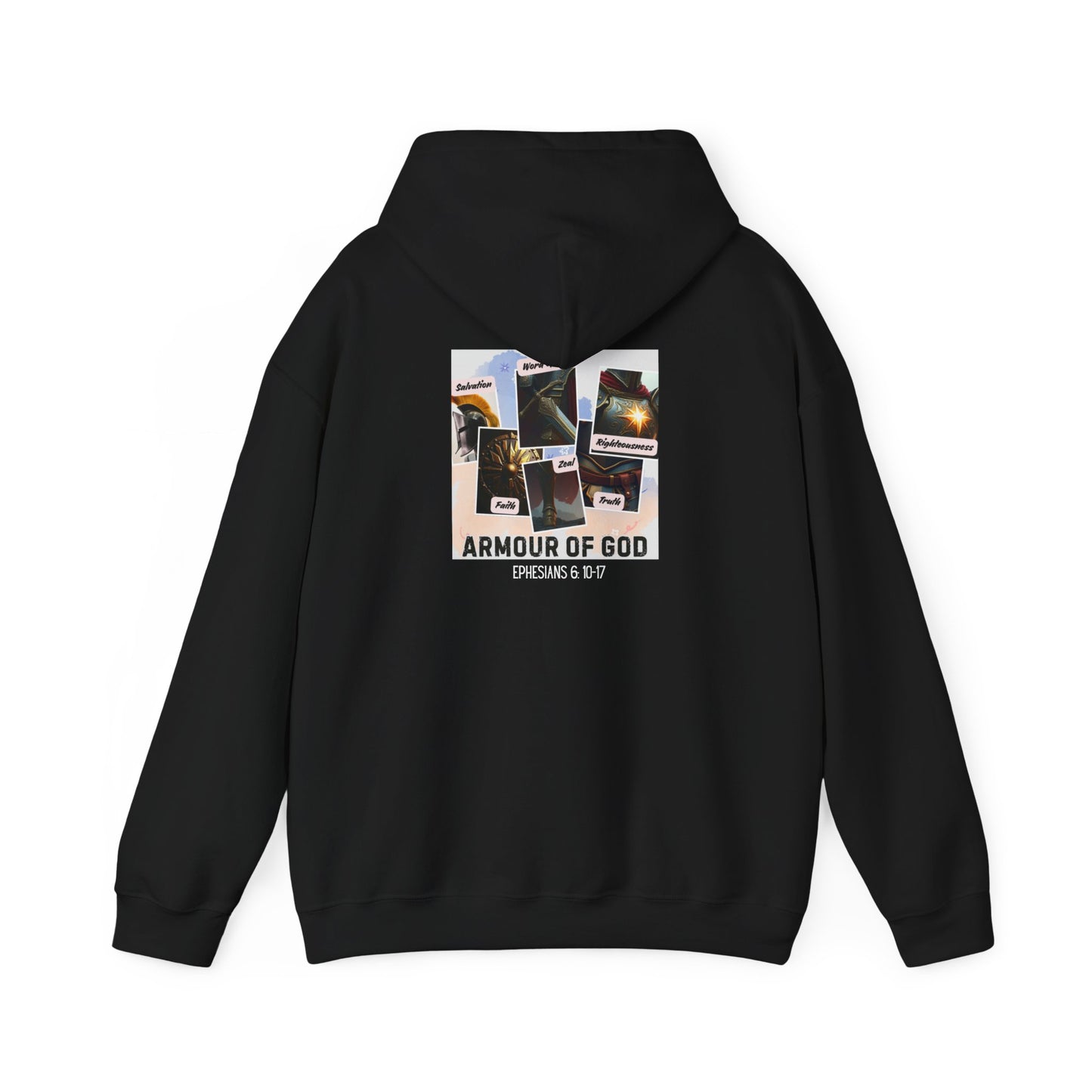 Armor of God Hoodie Sweatshirt - Ephesians 6:10-17 Design
