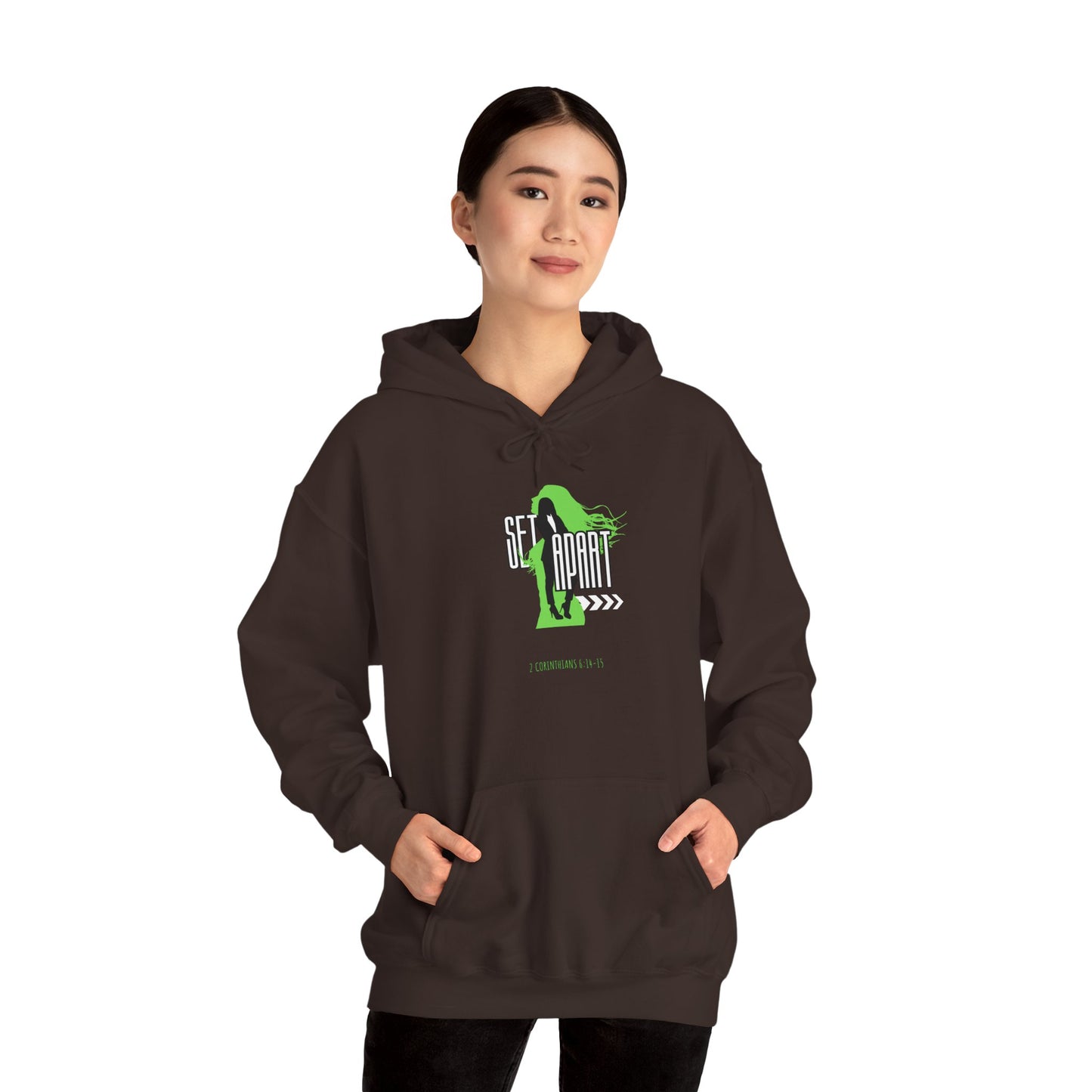 Set Apart Unisex Hoodie - Inspired by 2 Corinthians 6:14-15 - Women's Christian Apparel