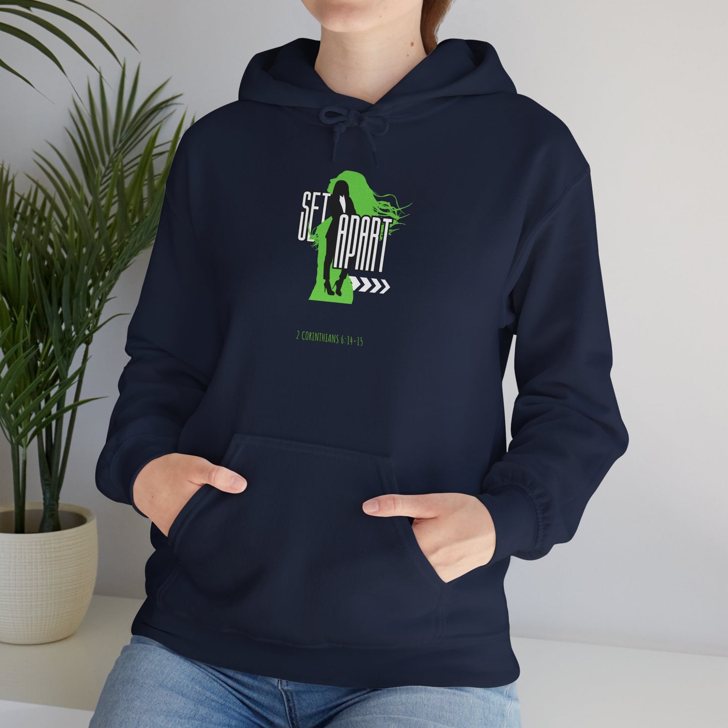 Set Apart Unisex Hoodie - Inspired by 2 Corinthians 6:14-15 - Women's Christian Apparel