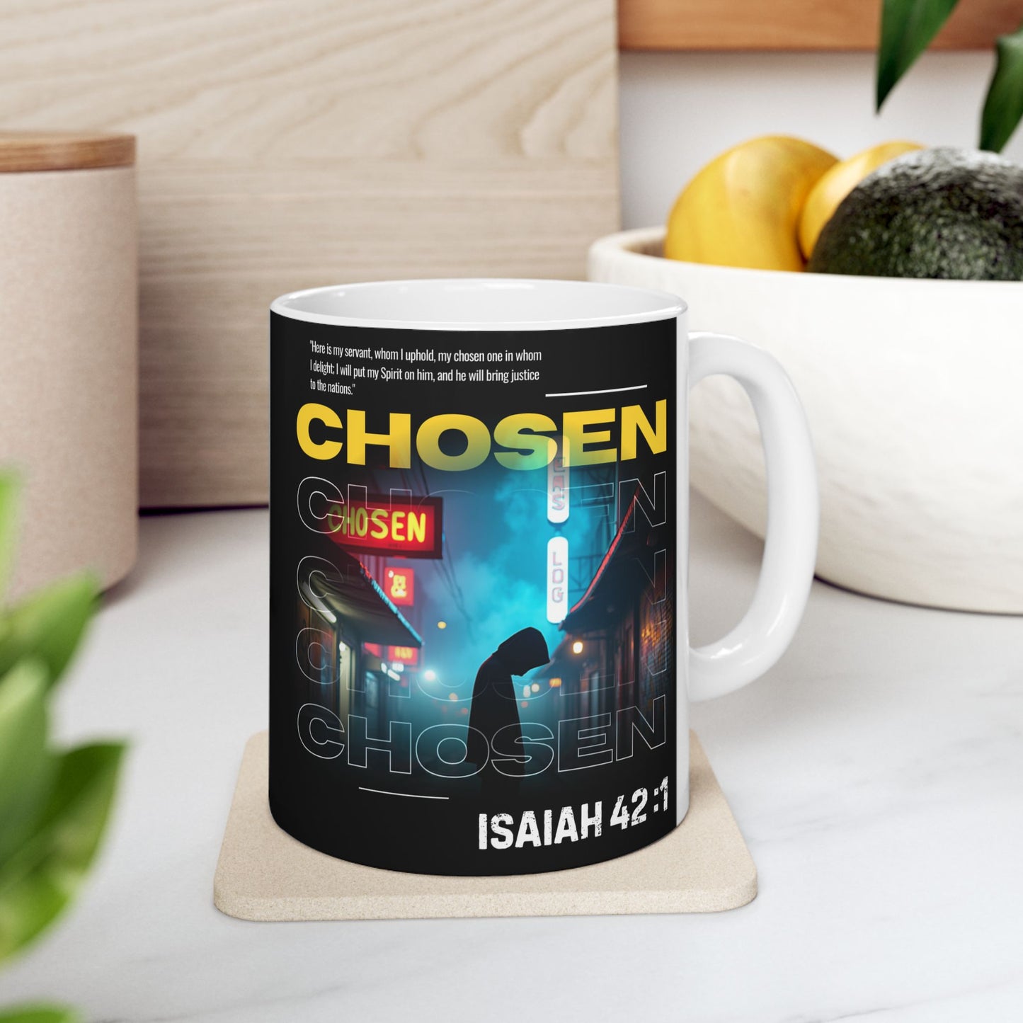 Mug - Isaiah 42:1 Chosen by God Ceramic Mug (11oz, 15oz)