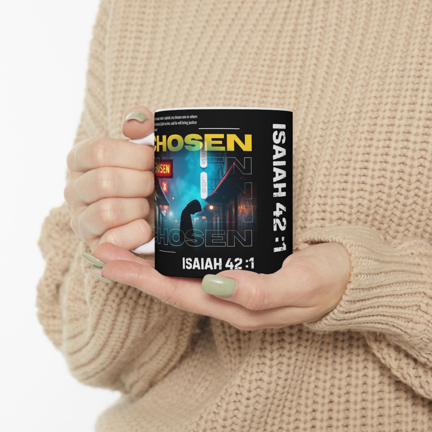 Mug - Isaiah 42:1 Chosen by God Ceramic Mug (11oz, 15oz)