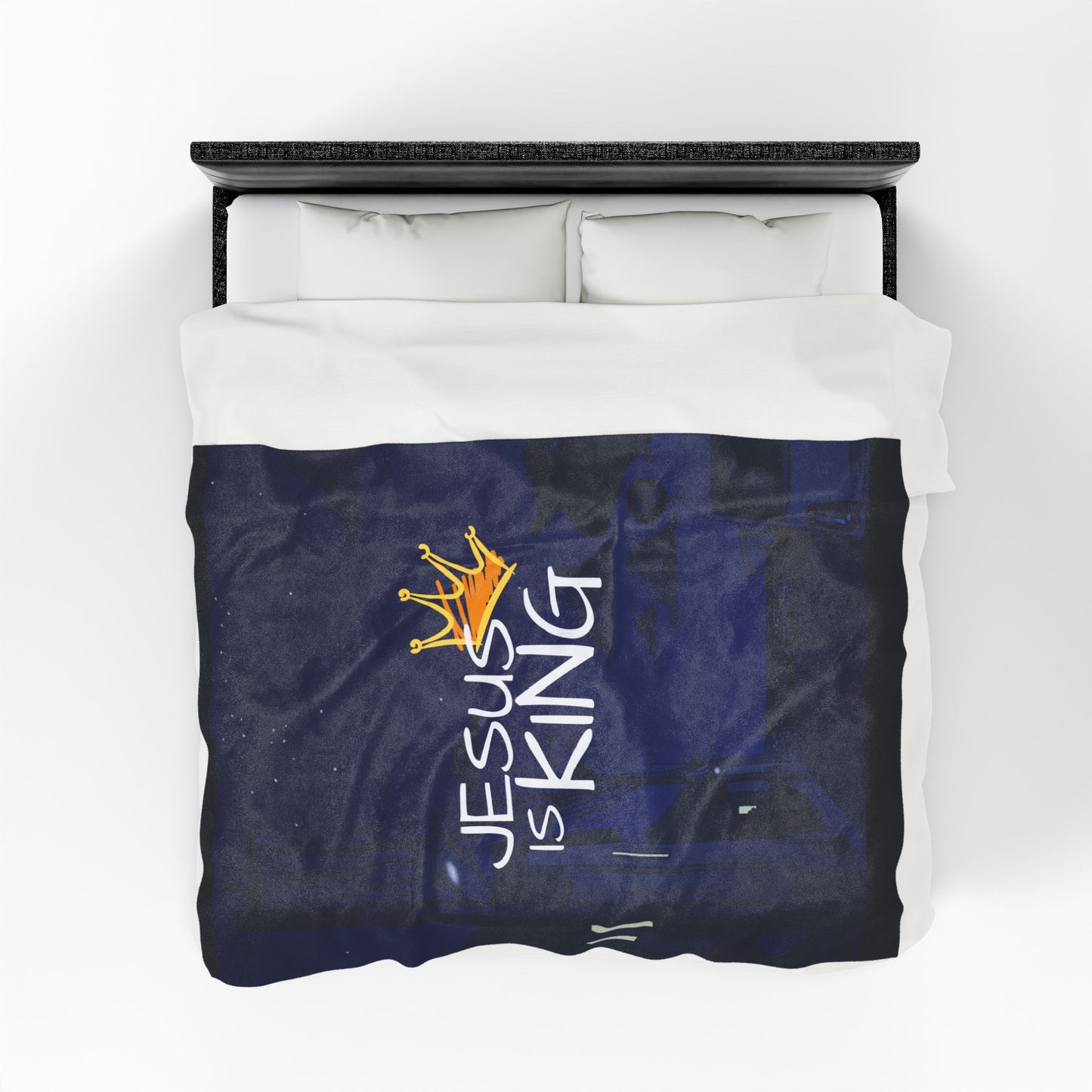 Plush Blanket - Jesus Christ is King Design