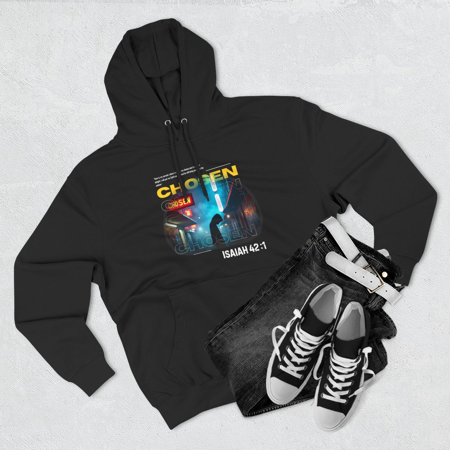 Fleece Hoodie Chosen by God - Psalm 42:1 Inspiration