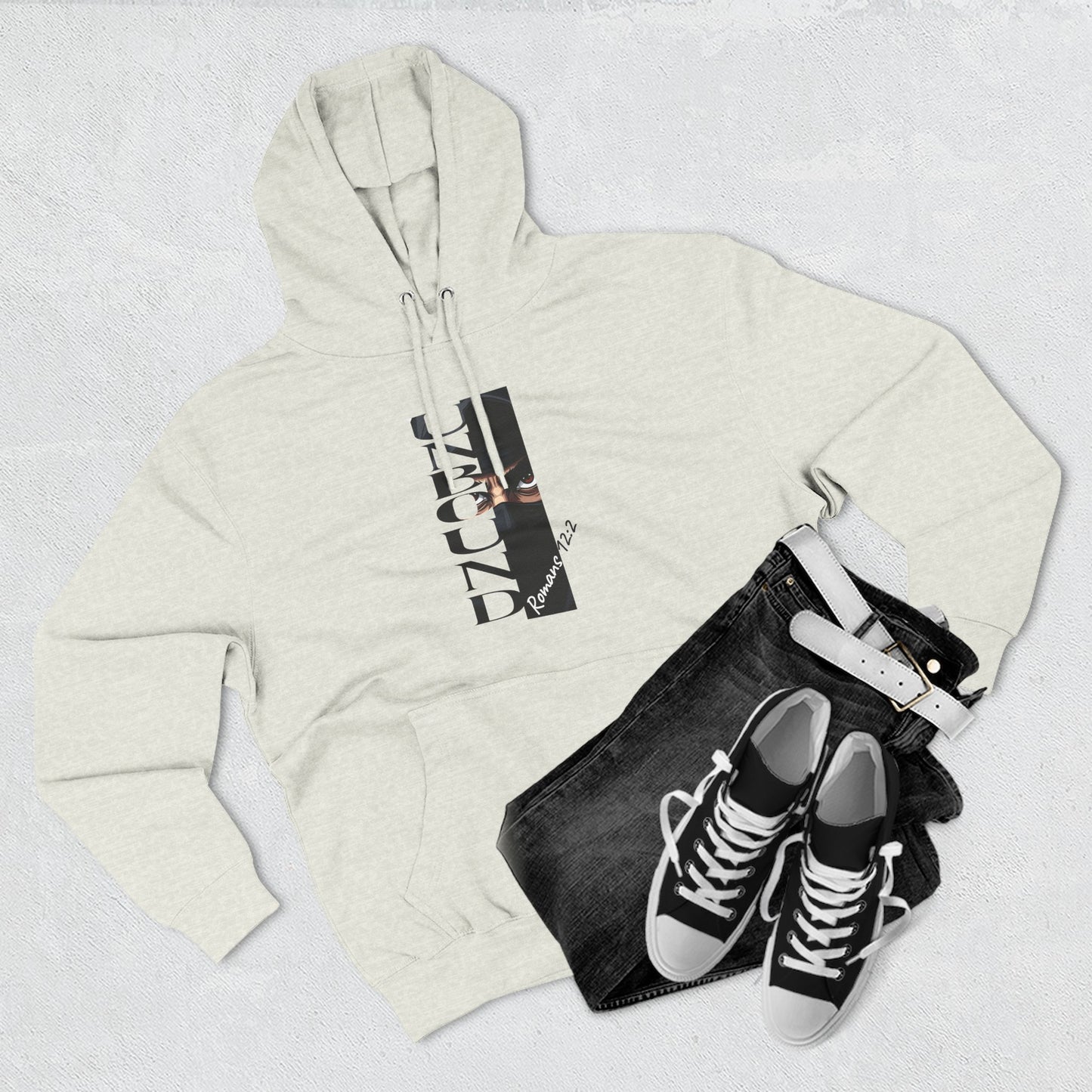 Fleece Hoodie Unbound Faith Romans 12:2