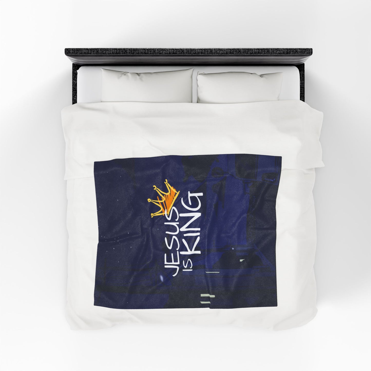 Plush Blanket - Jesus Christ is King Design