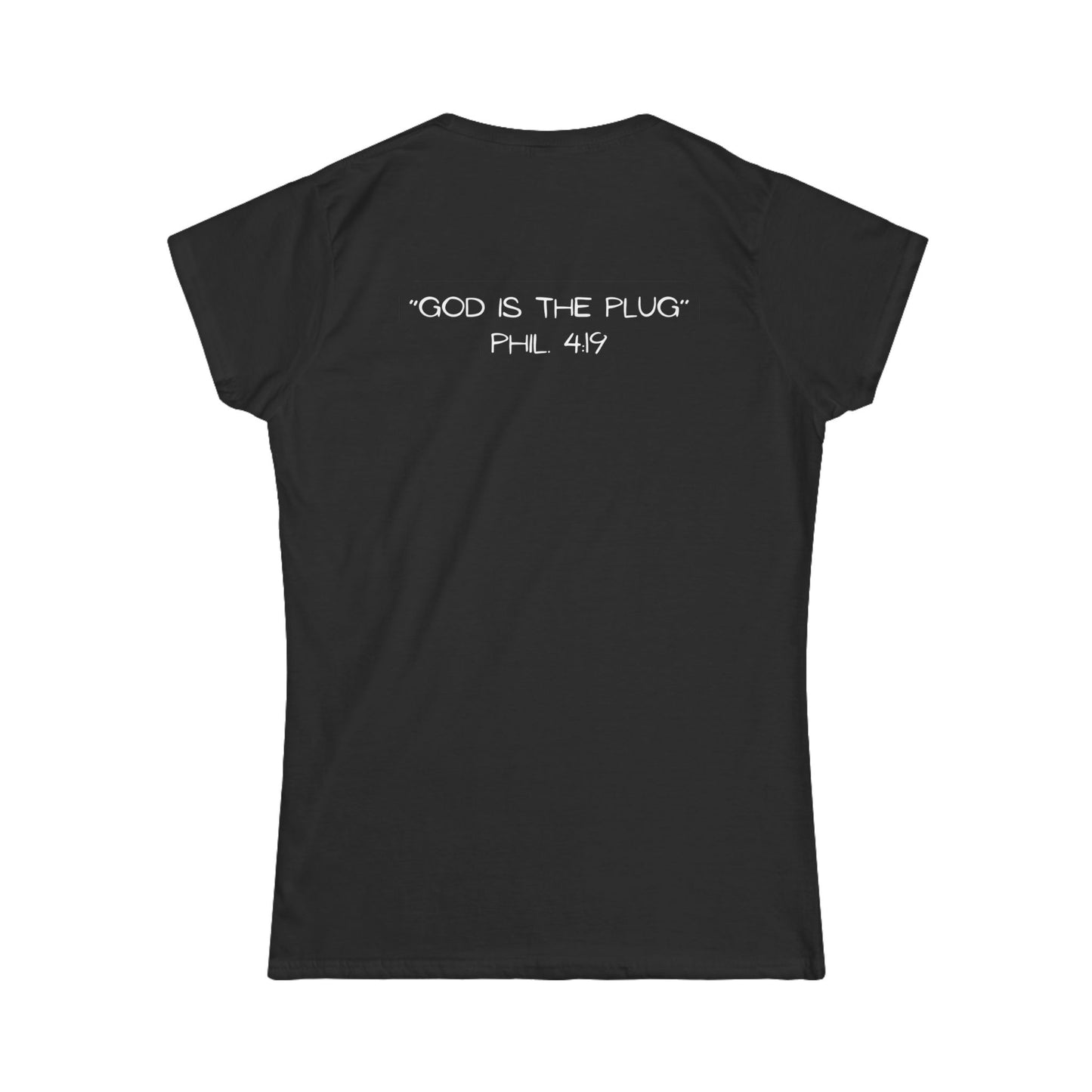 Christian Softstyle Tee - Philippians 4:19 'The Plug'