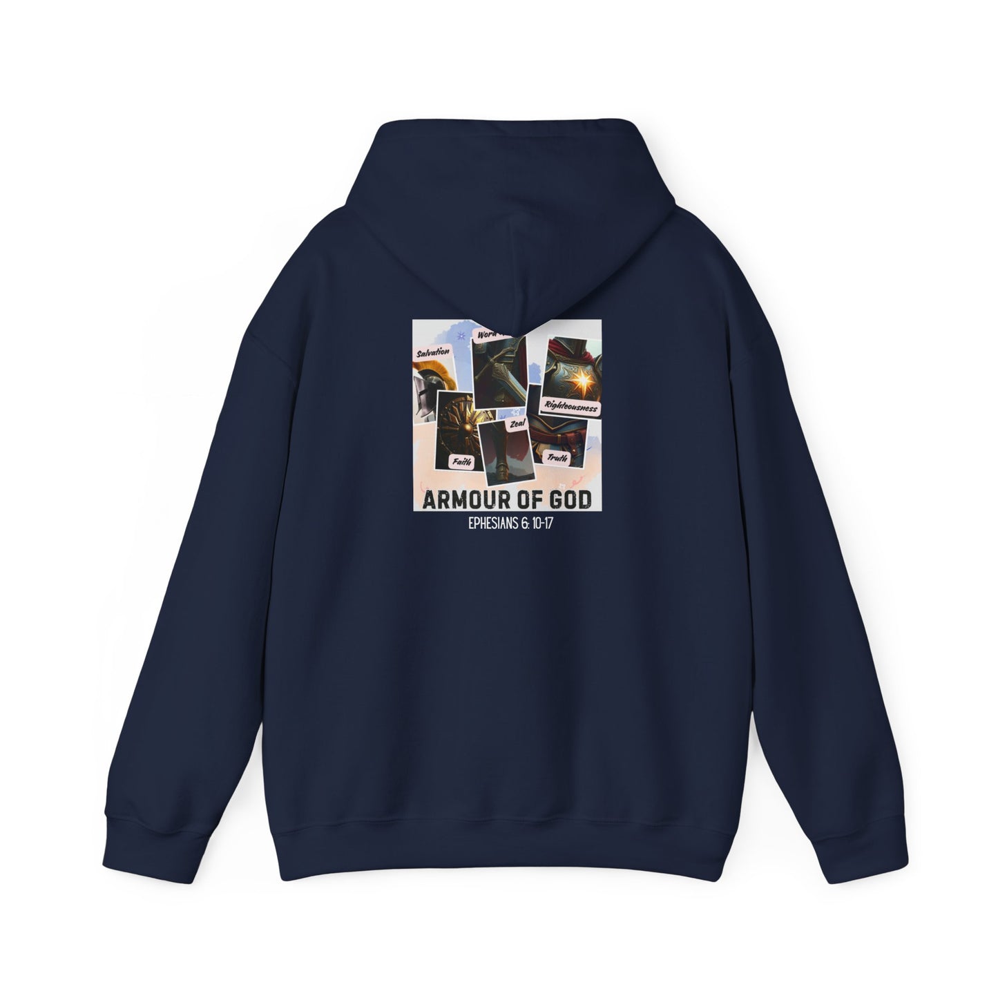 Armor of God Hoodie Sweatshirt - Ephesians 6:10-17 Design