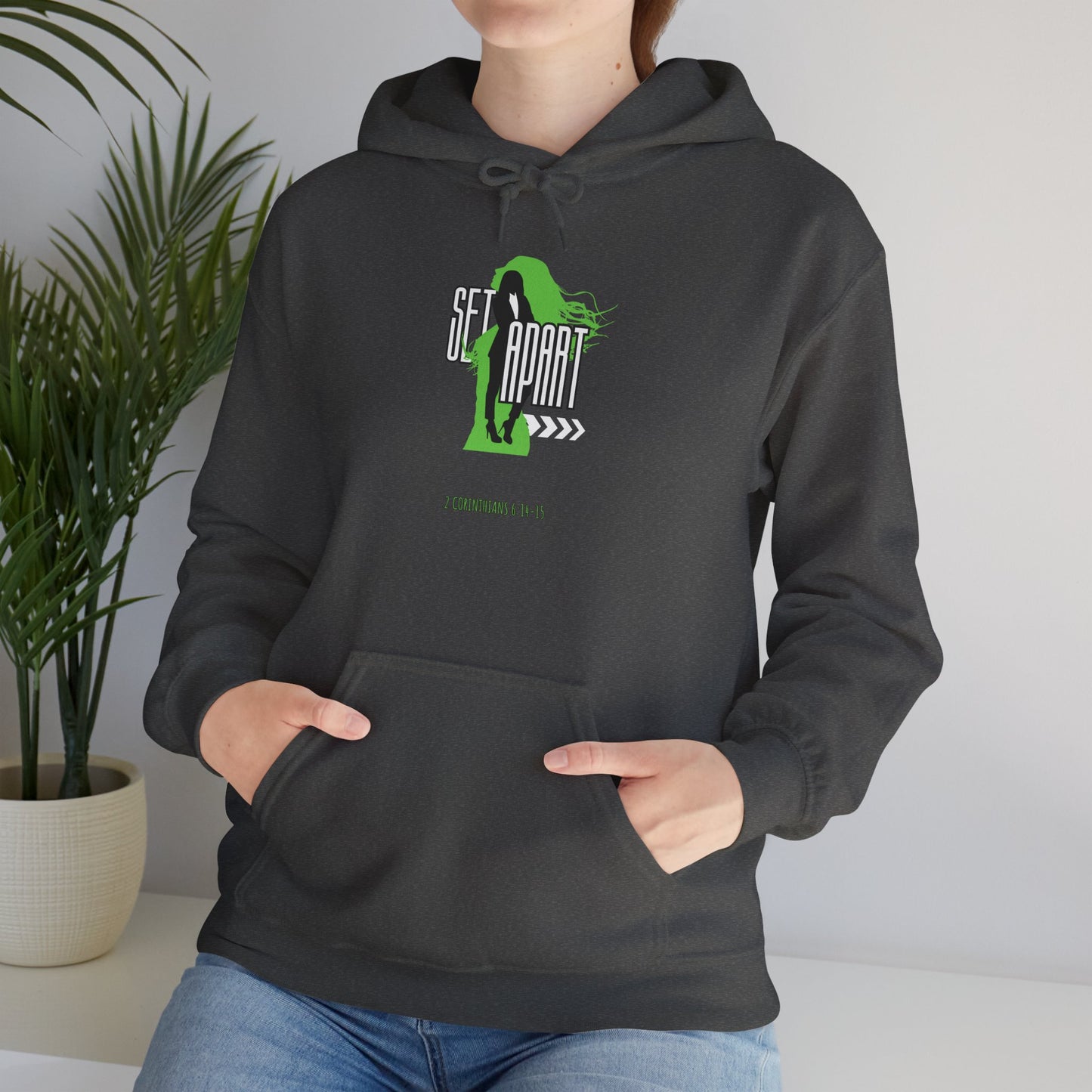 Set Apart Unisex Hoodie - Inspired by 2 Corinthians 6:14-15 - Women's Christian Apparel