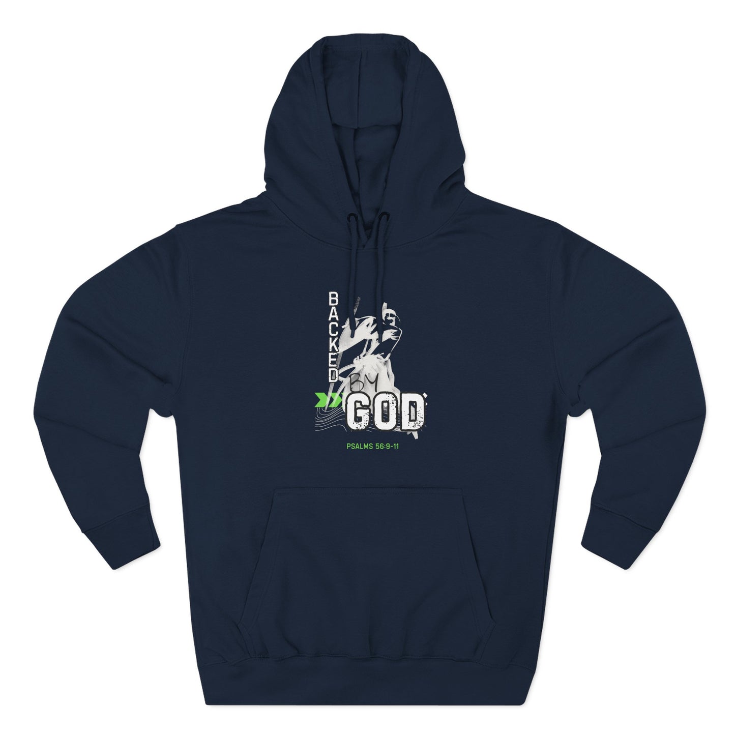 Fleece Hoodie - God's Protection Psalm 56:9-11
