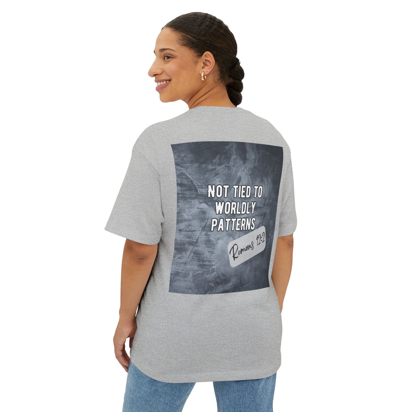 Christian Street Style Tee with Romans Scripture