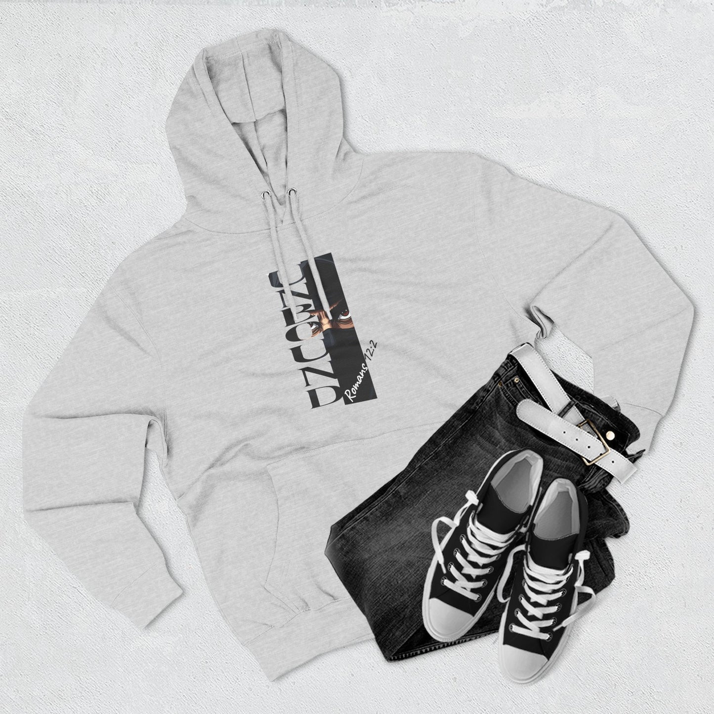 Fleece Hoodie Unbound Faith Romans 12:2