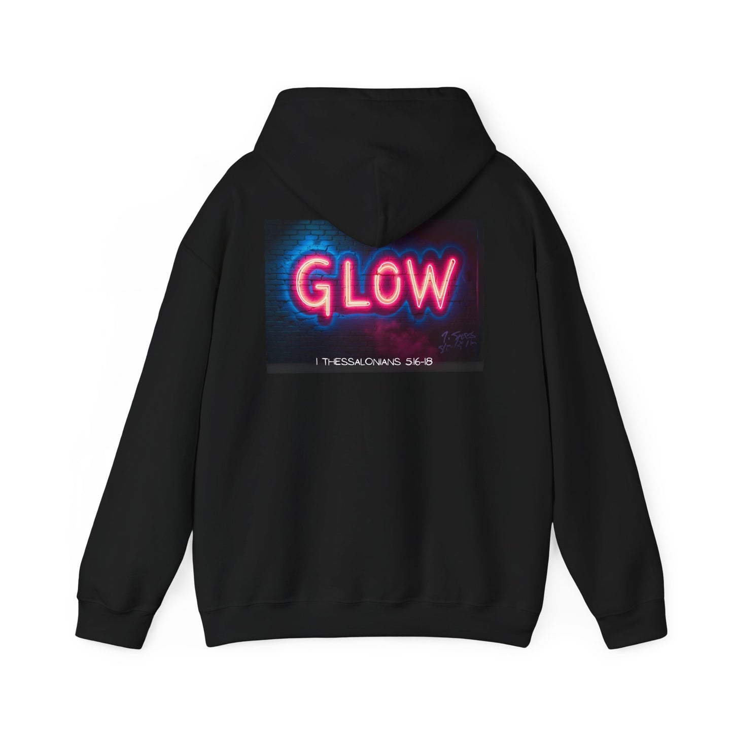 Glow Women's Hoodie - 1 Thessalonians 5:16-18 Design