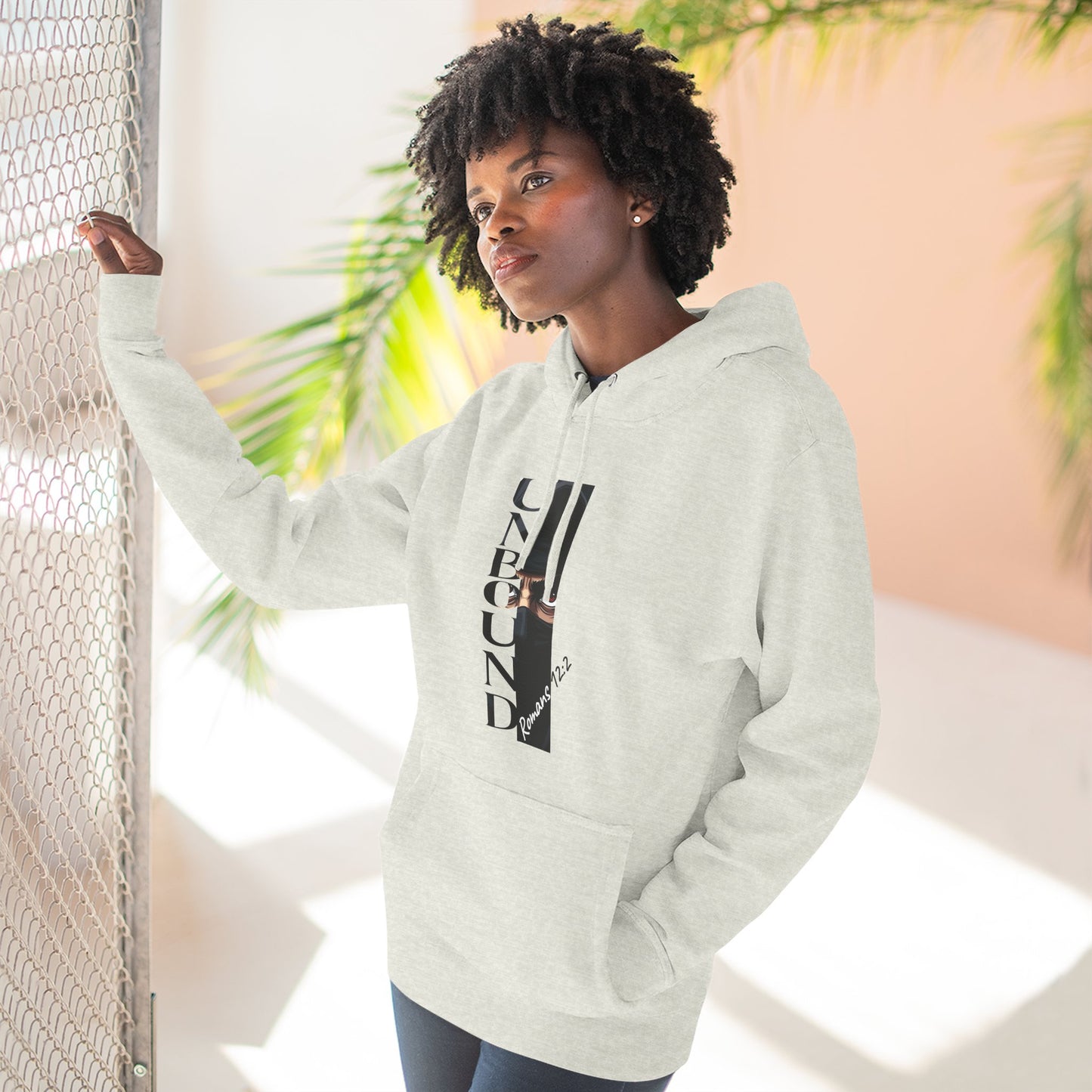 Fleece Hoodie Unbound Faith Romans 12:2