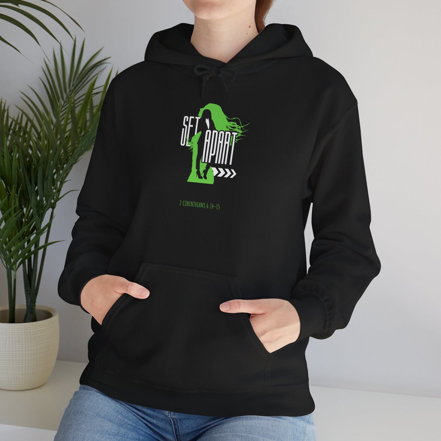 Set Apart Unisex Hoodie - Inspired by 2 Corinthians 6:14-15 - Women's Christian Apparel