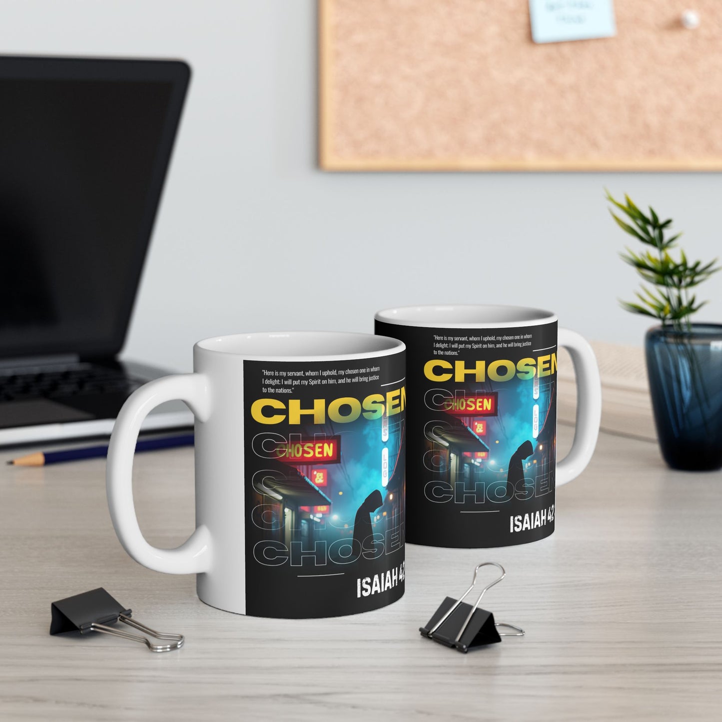 Mug - Isaiah 42:1 Chosen by God Ceramic Mug (11oz, 15oz)