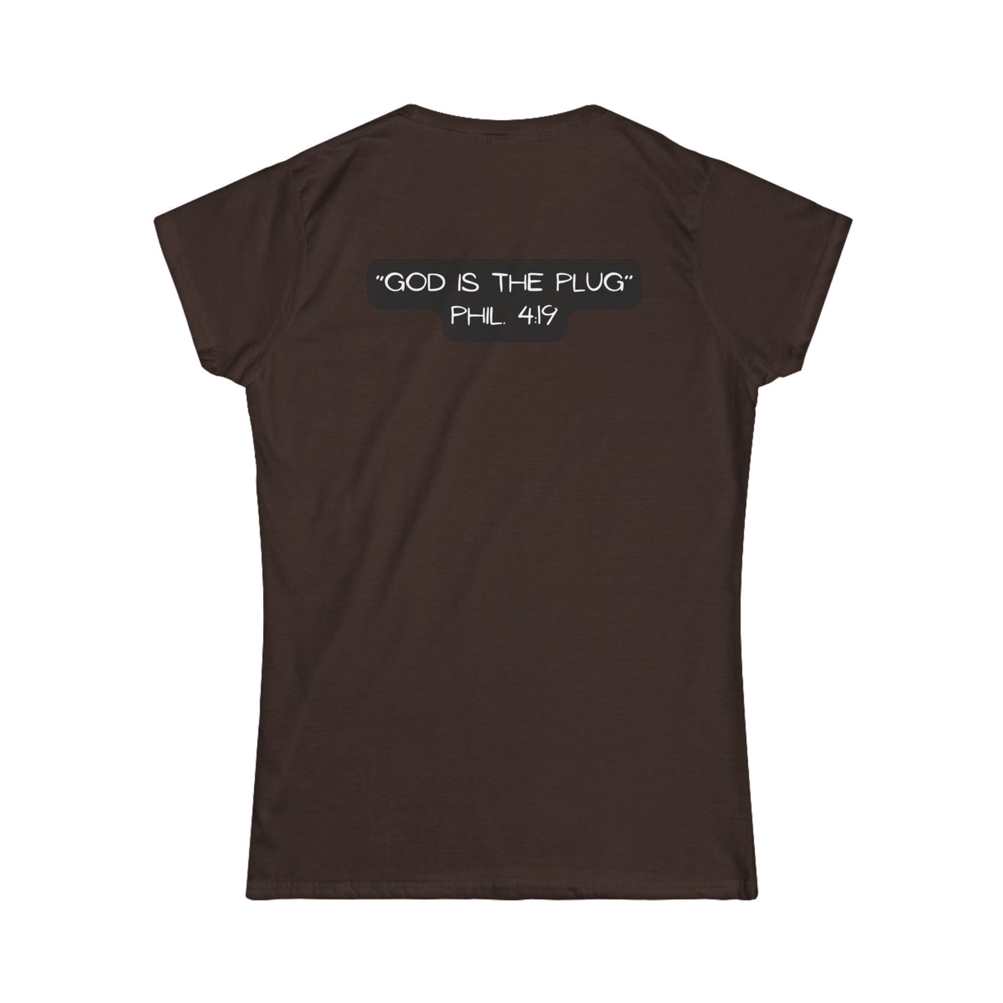 Christian Softstyle Tee - Philippians 4:19 'The Plug'