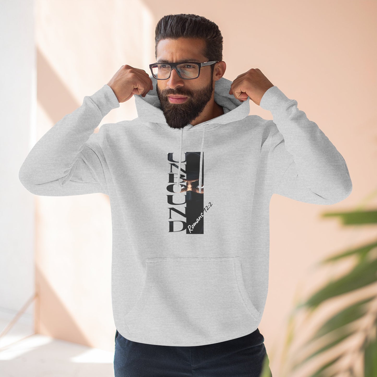 Fleece Hoodie Unbound Faith Romans 12:2