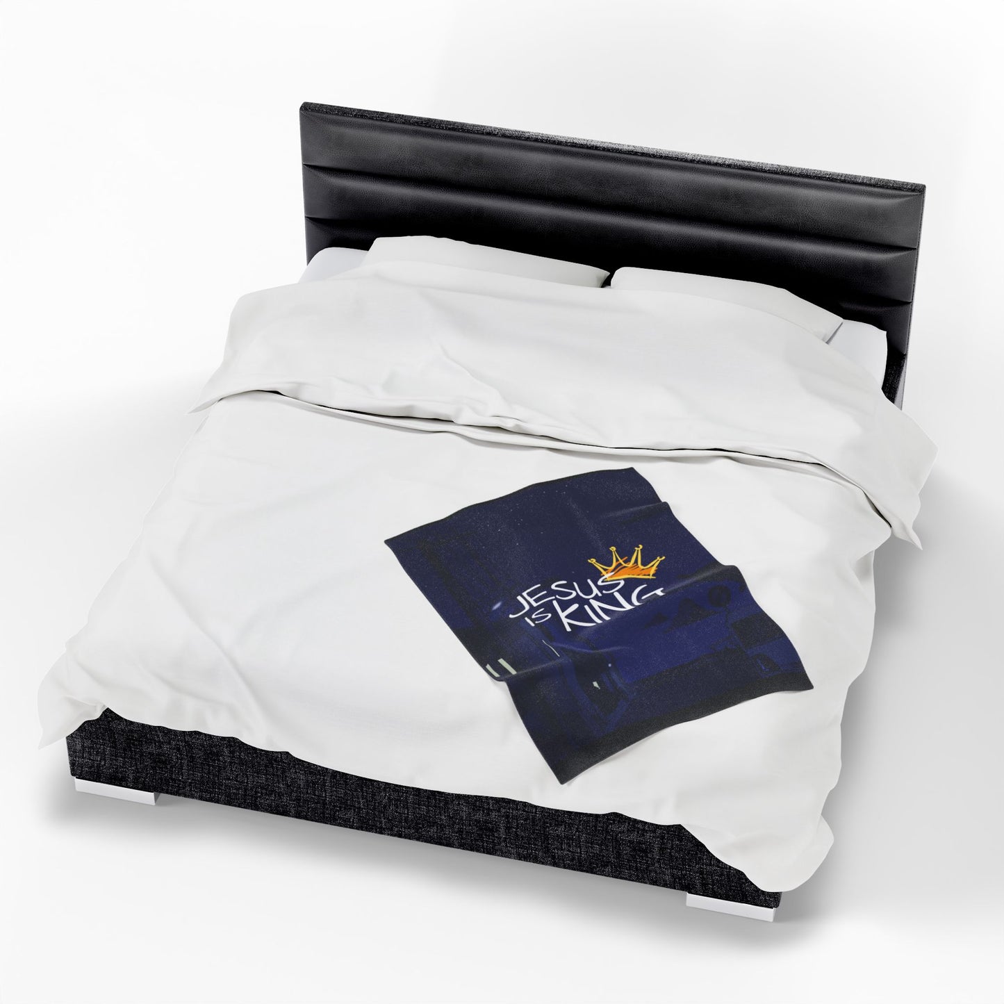 Plush Blanket - Jesus Christ is King Design