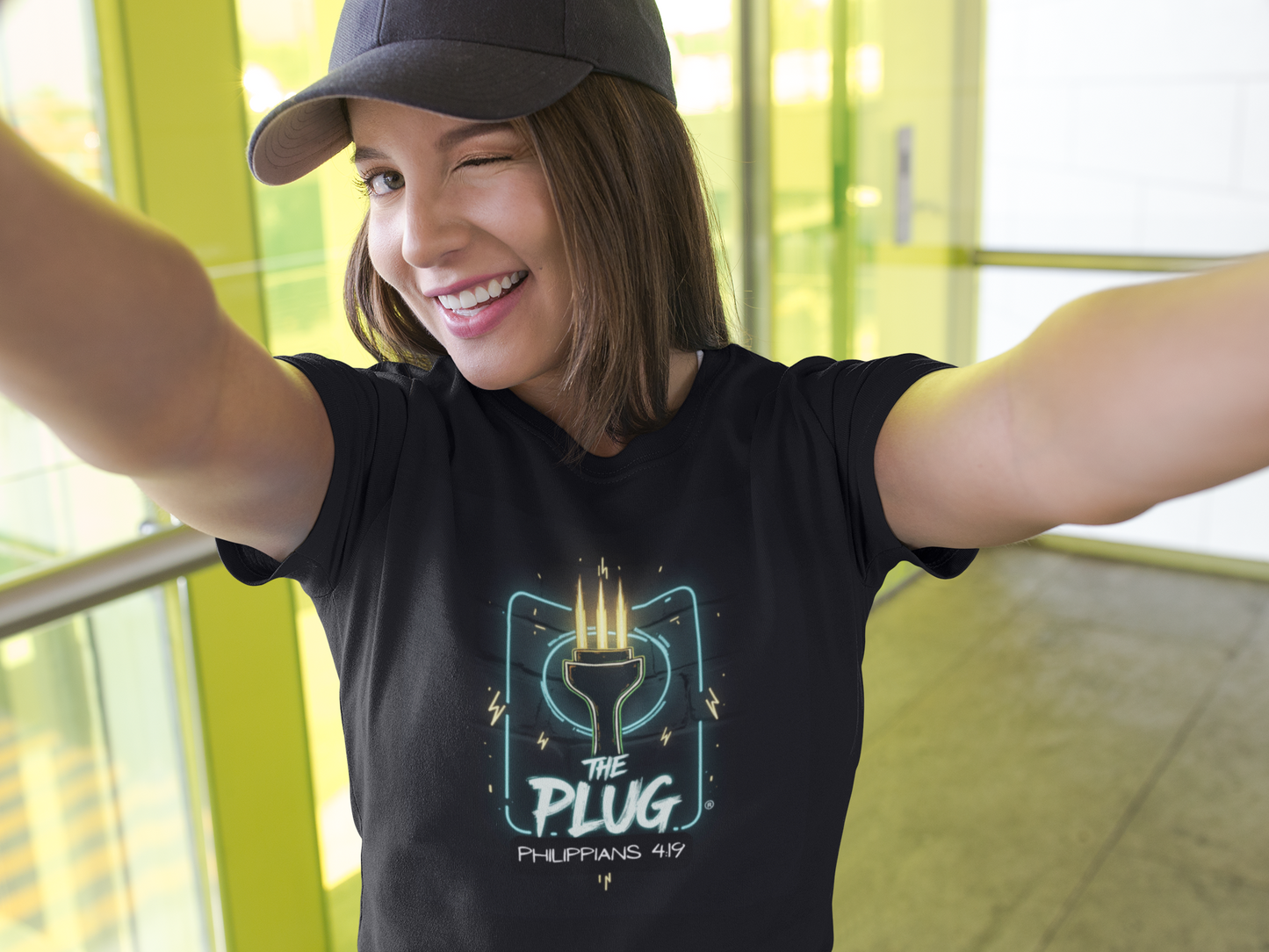 Christian Softstyle Tee - Philippians 4:19 'The Plug'