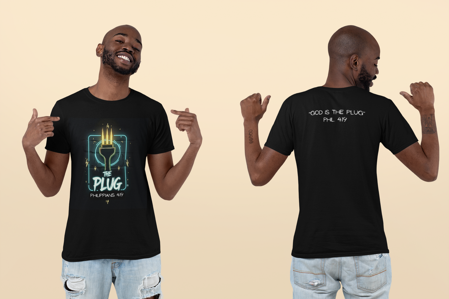 Christian Unisex Tee - Philippians 4:19 God Supplies All Our Needs Design