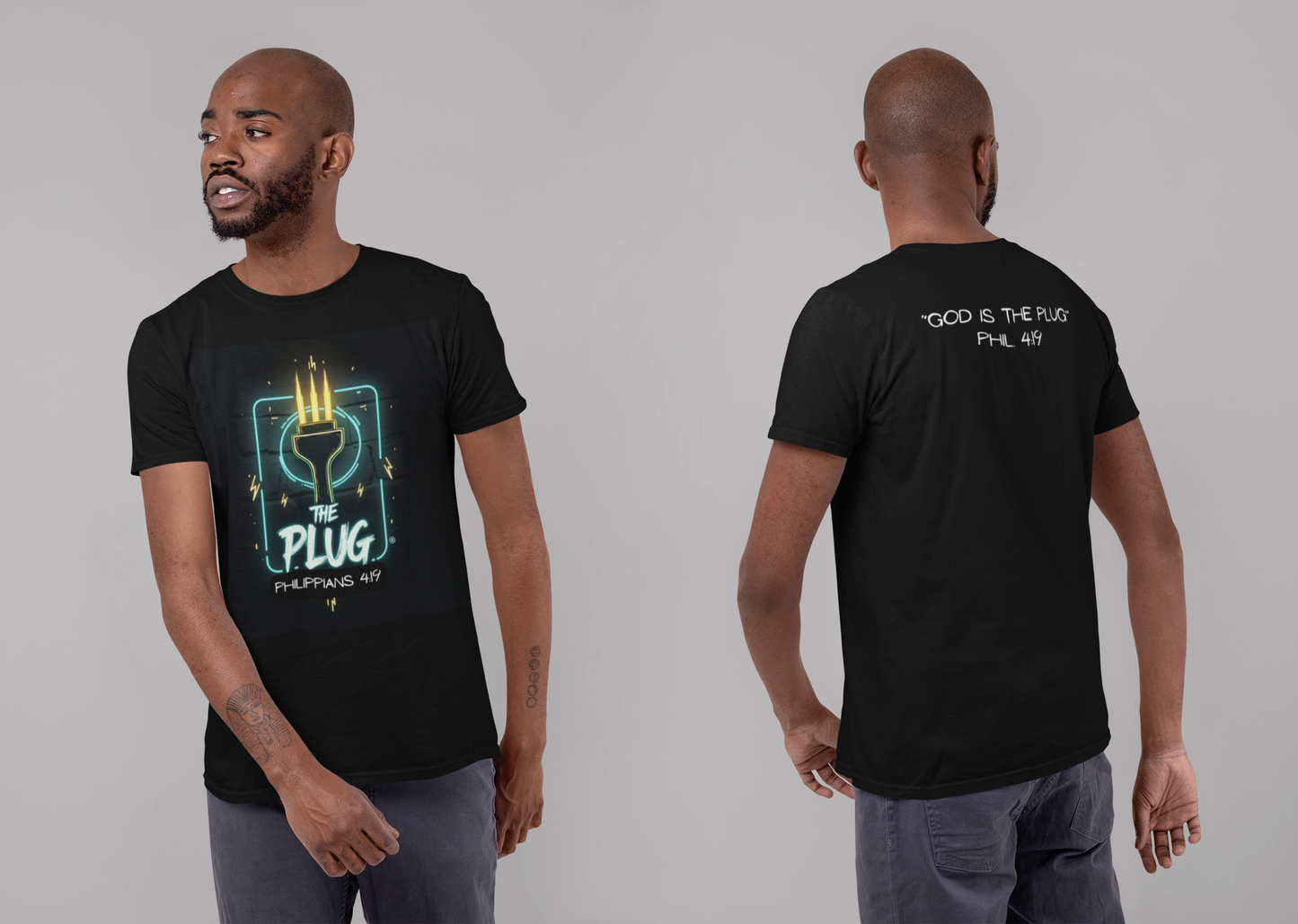 Christian Unisex Tee - Philippians 4:19 God Supplies All Our Needs Design