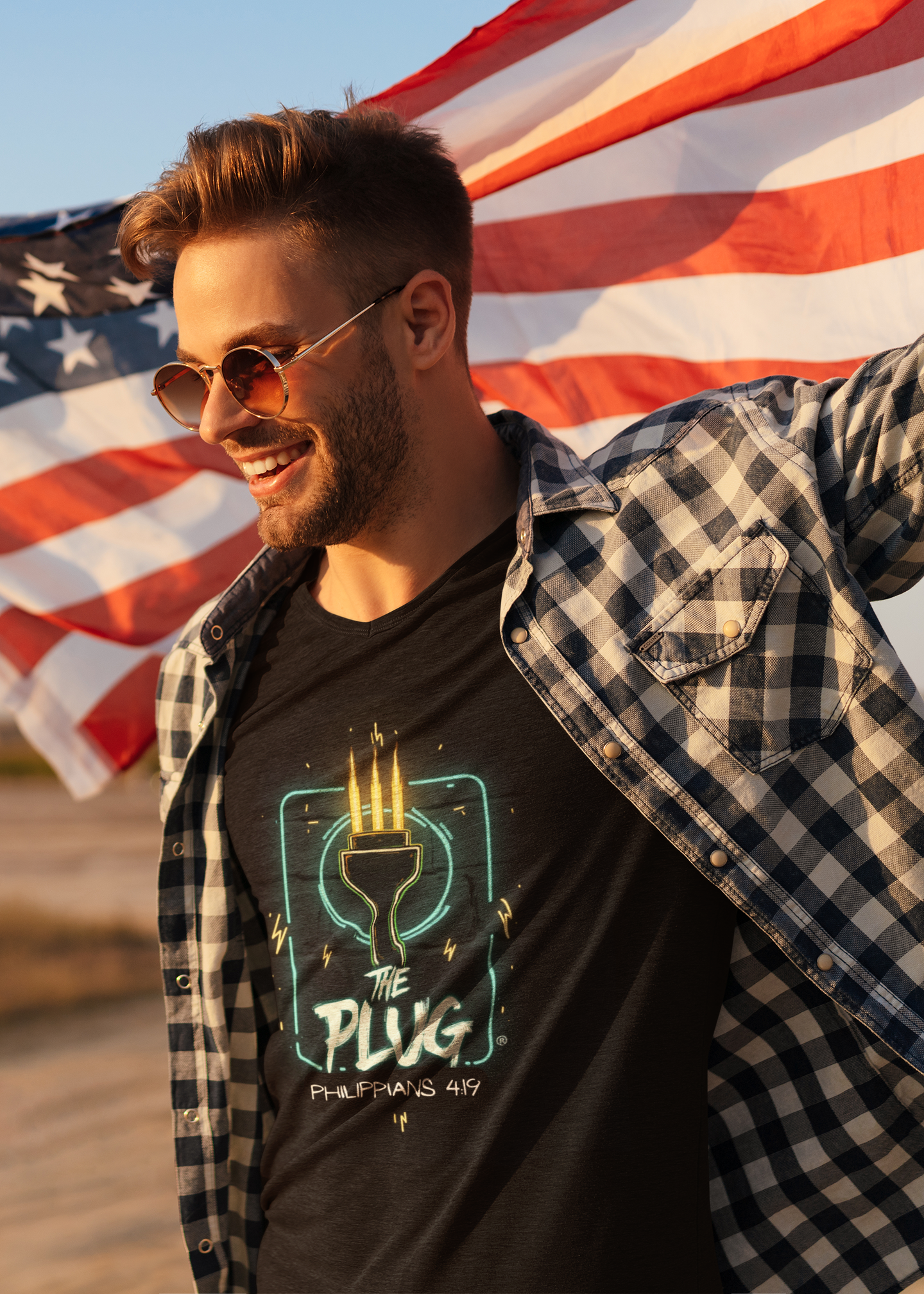 Christian Unisex Tee - Philippians 4:19 God Supplies All Our Needs Design