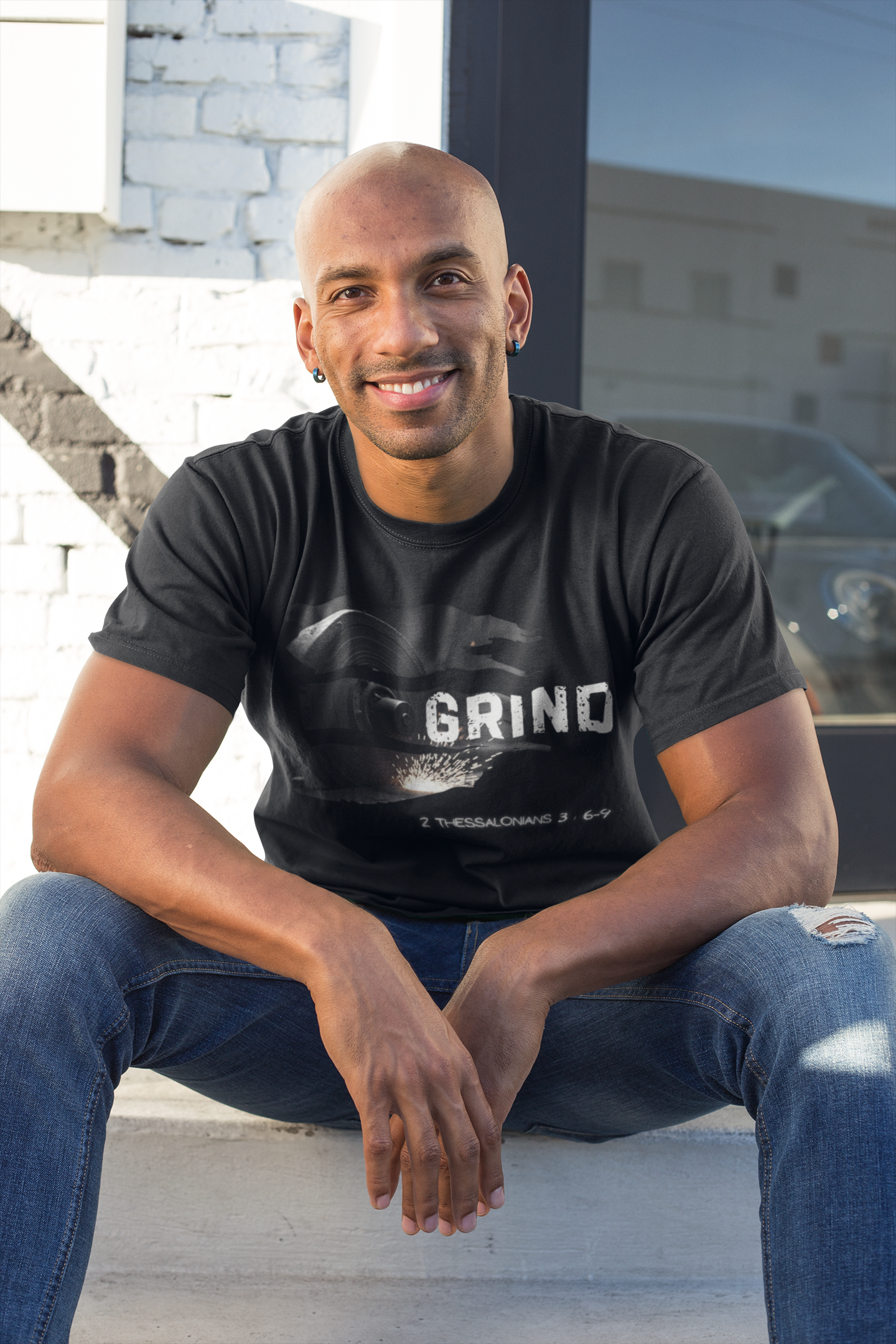 Grind Unisex Tee - 2 Thessalonians 3:6-9 Inspiration