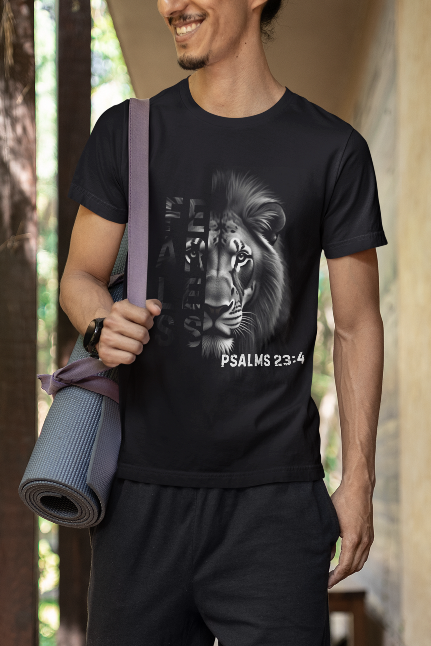 Fearless Unisex T-Shirt with Psalm 23:4 Design