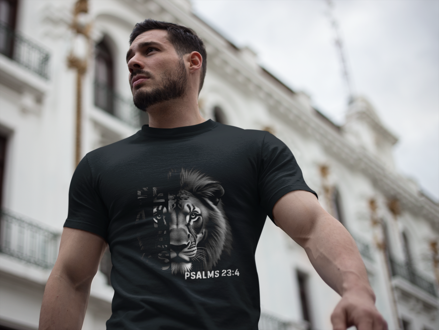 Fearless Unisex T-Shirt with Psalm 23:4 Design