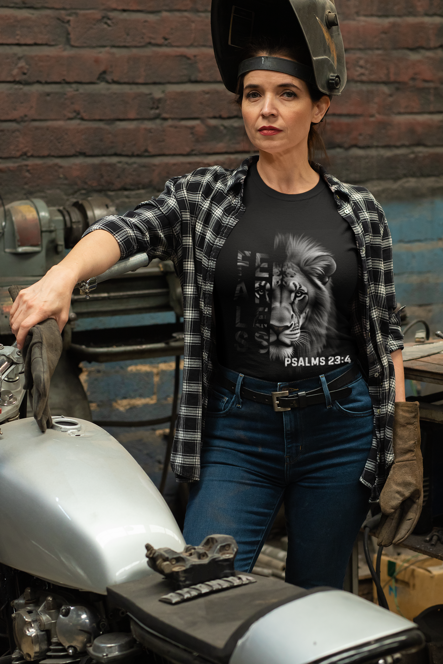 Fearless Unisex T-Shirt with Psalm 23:4 Design