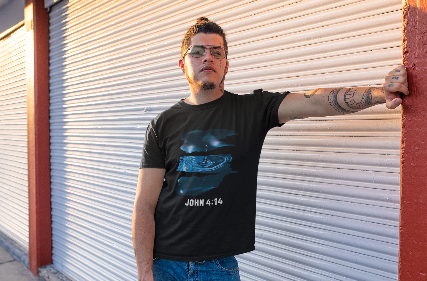 T-Shirt - Christ's Life Giving Water John 4:14 Design