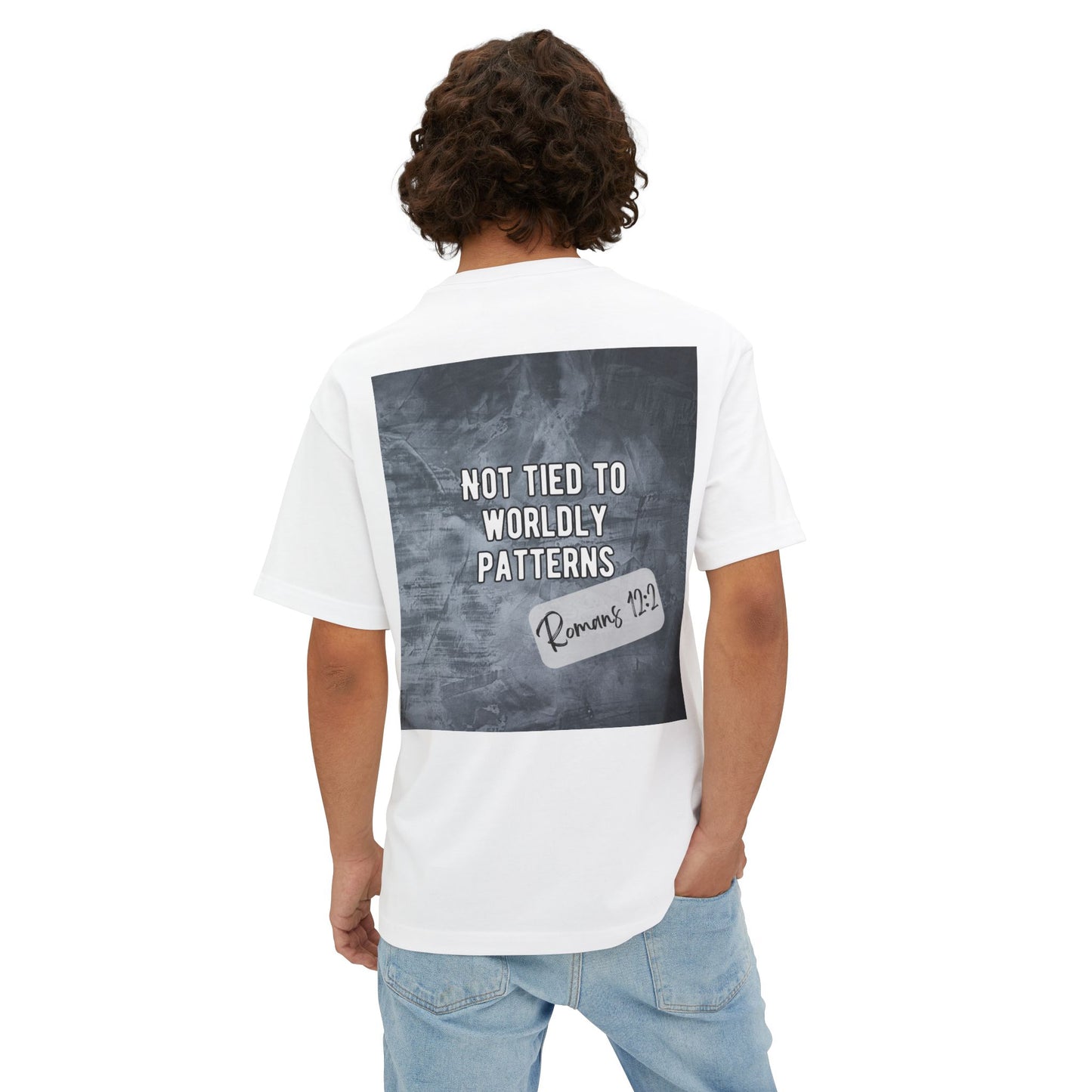 Christian Street Style Tee with Romans Scripture