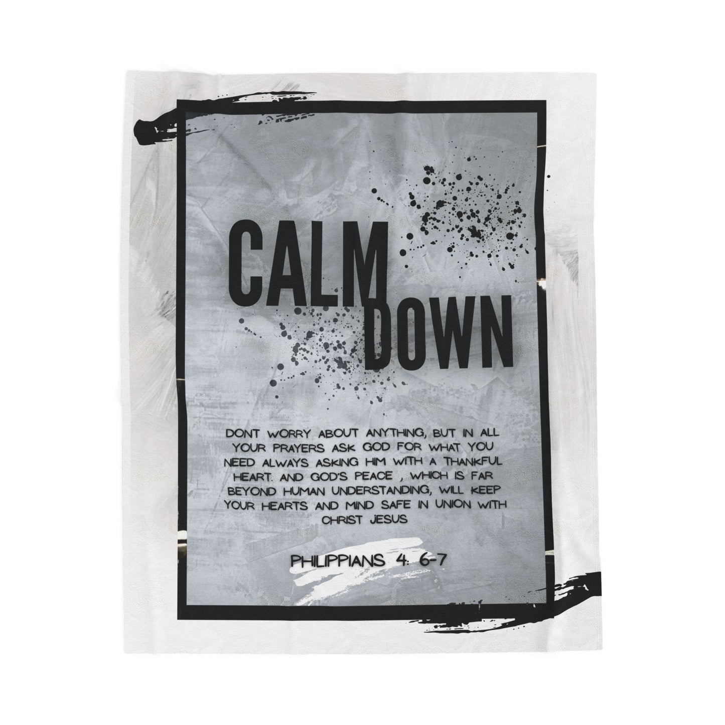 Blanket - Philippians 4:6-7 Peace in Christ Design