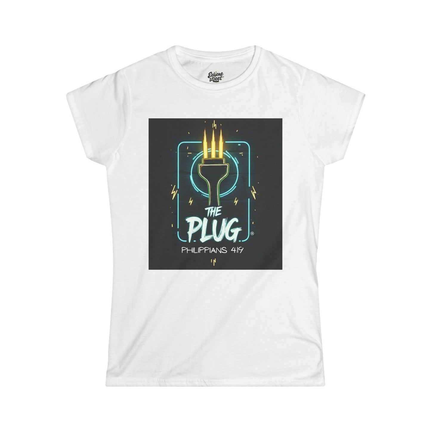 Christian Softstyle Tee - Philippians 4:19 'The Plug'