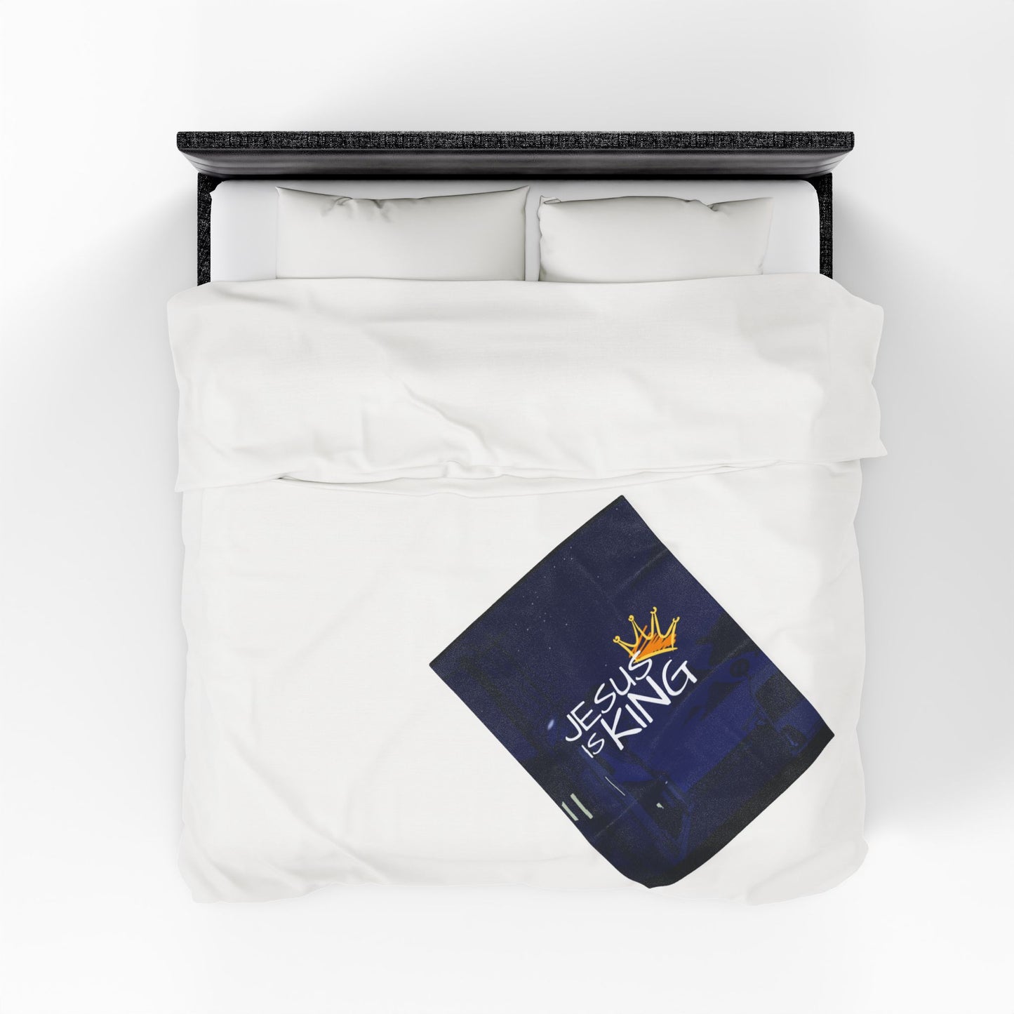 Plush Blanket - Jesus Christ is King Design