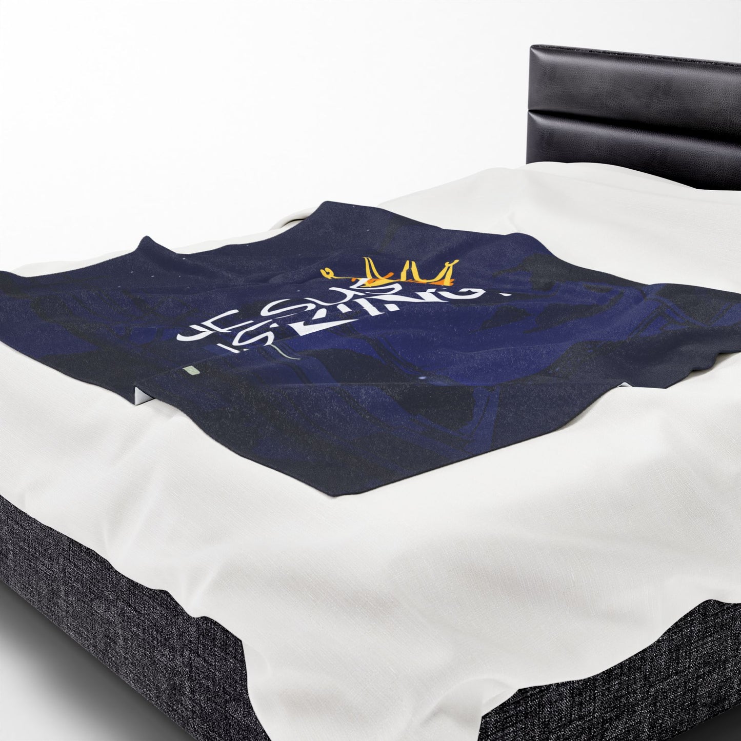 Plush Blanket - Jesus Christ is King Design