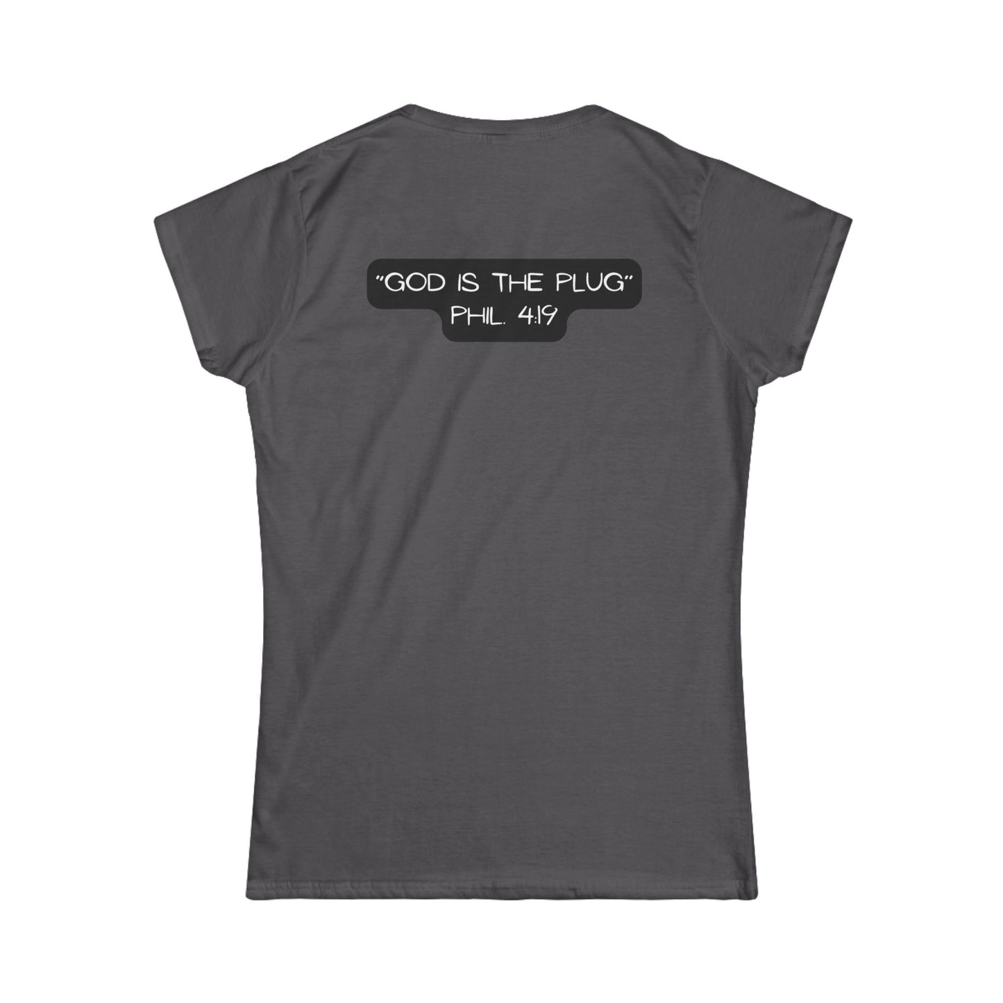 Christian Softstyle Tee - Philippians 4:19 'The Plug'