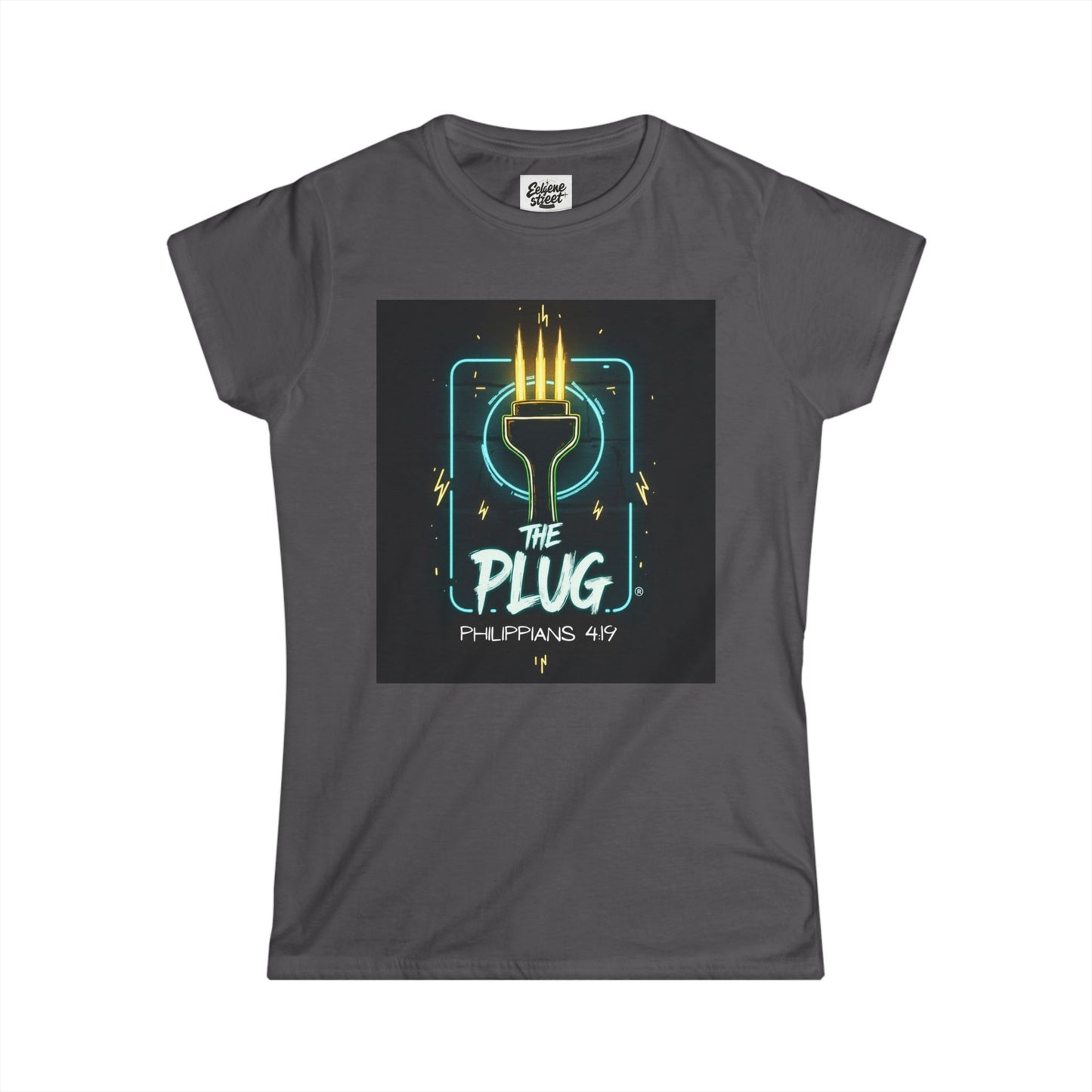 Christian Softstyle Tee - Philippians 4:19 'The Plug'