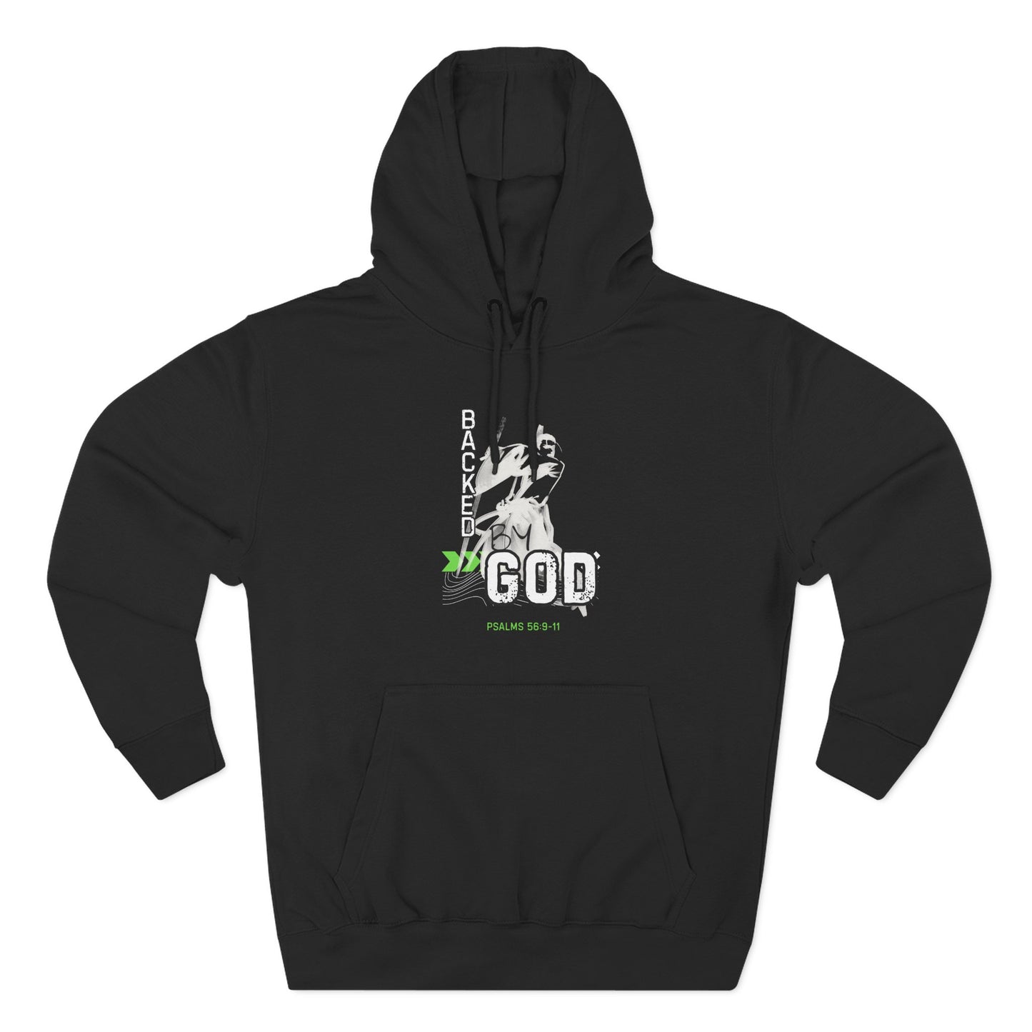 Fleece Hoodie - God's Protection Psalm 56:9-11
