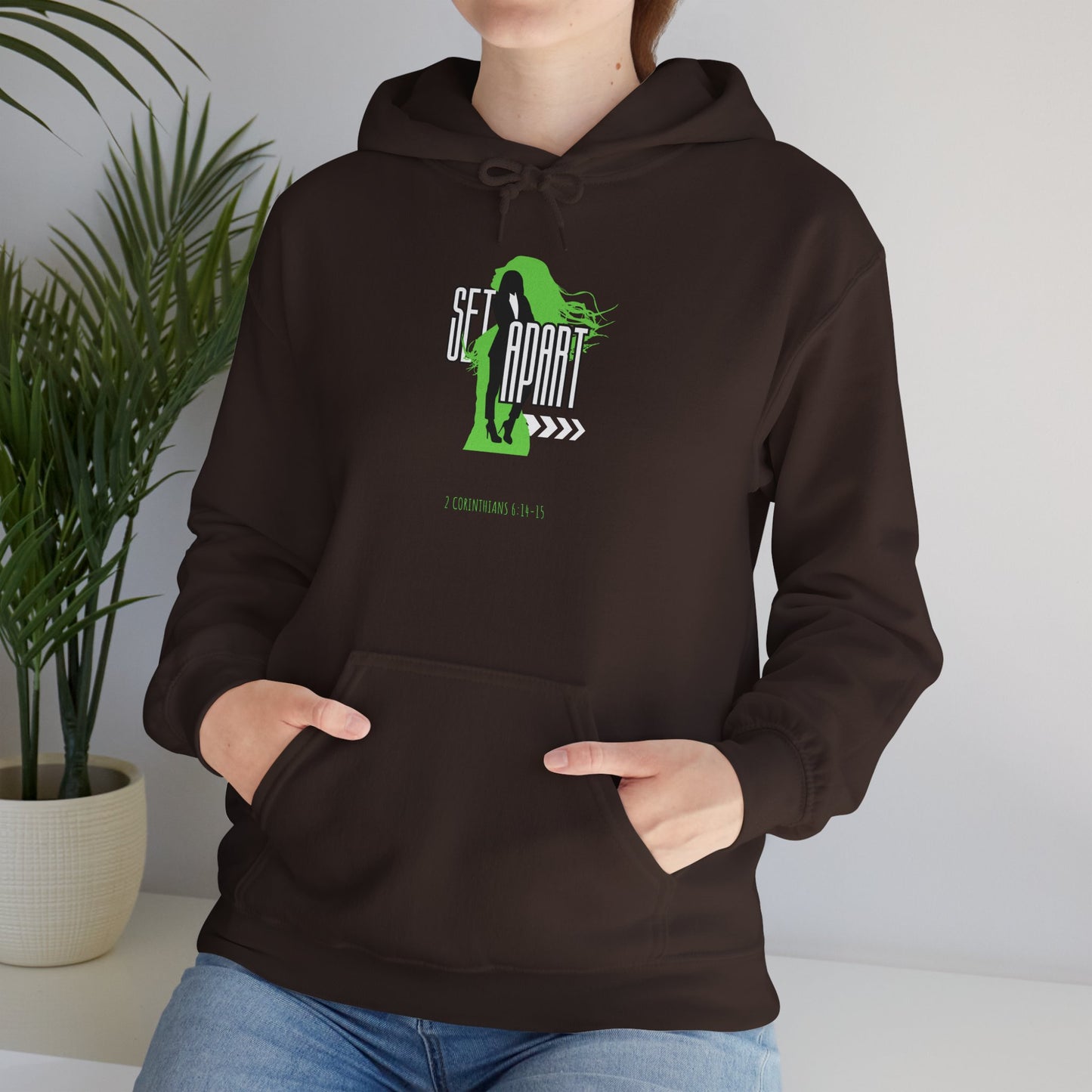 Set Apart Unisex Hoodie - Inspired by 2 Corinthians 6:14-15 - Women's Christian Apparel
