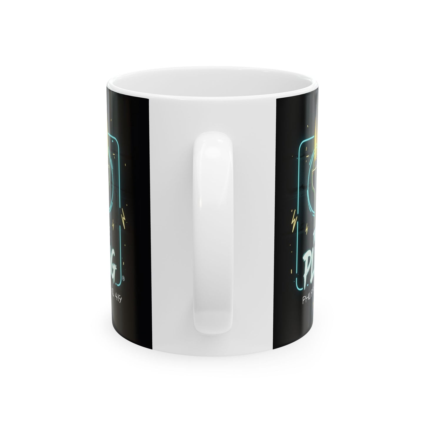 Mug - Philippians 4:19 'The Plug' Design Ceramic Mug (11oz, 15oz)